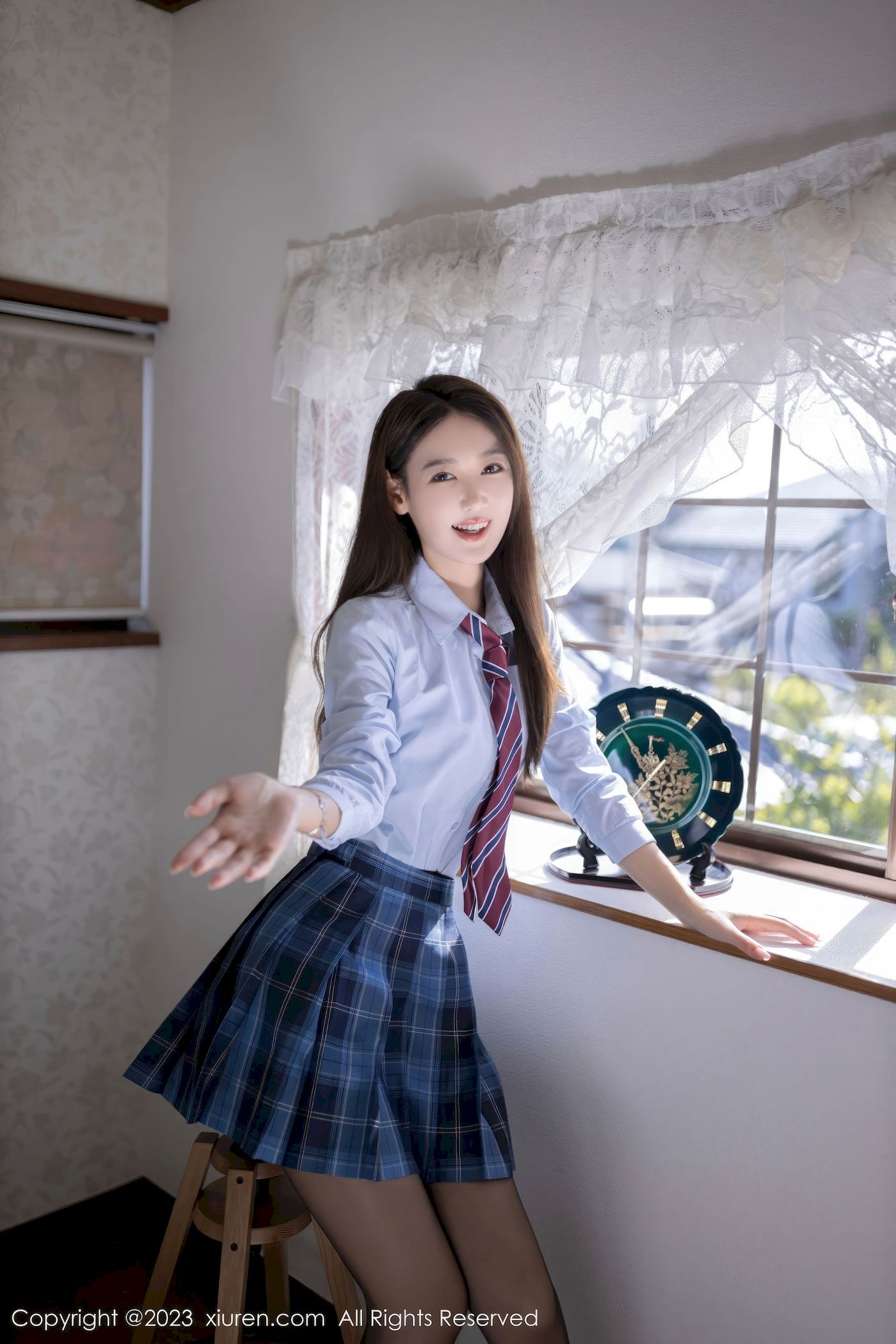 唐安琪 - 学生制服+格子裙日本旅拍