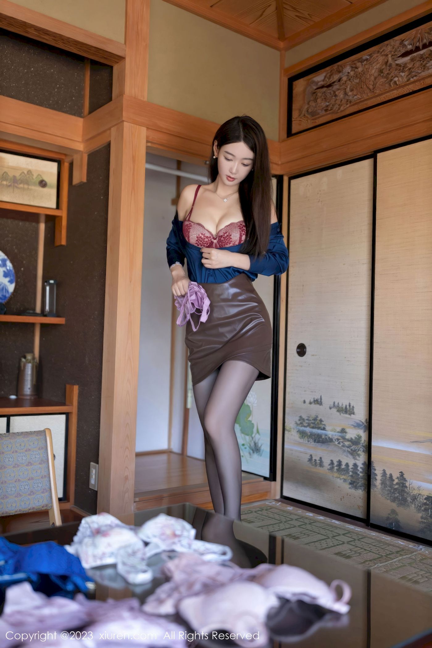 唐安琪 - 内衣推销员角色济州岛旅拍