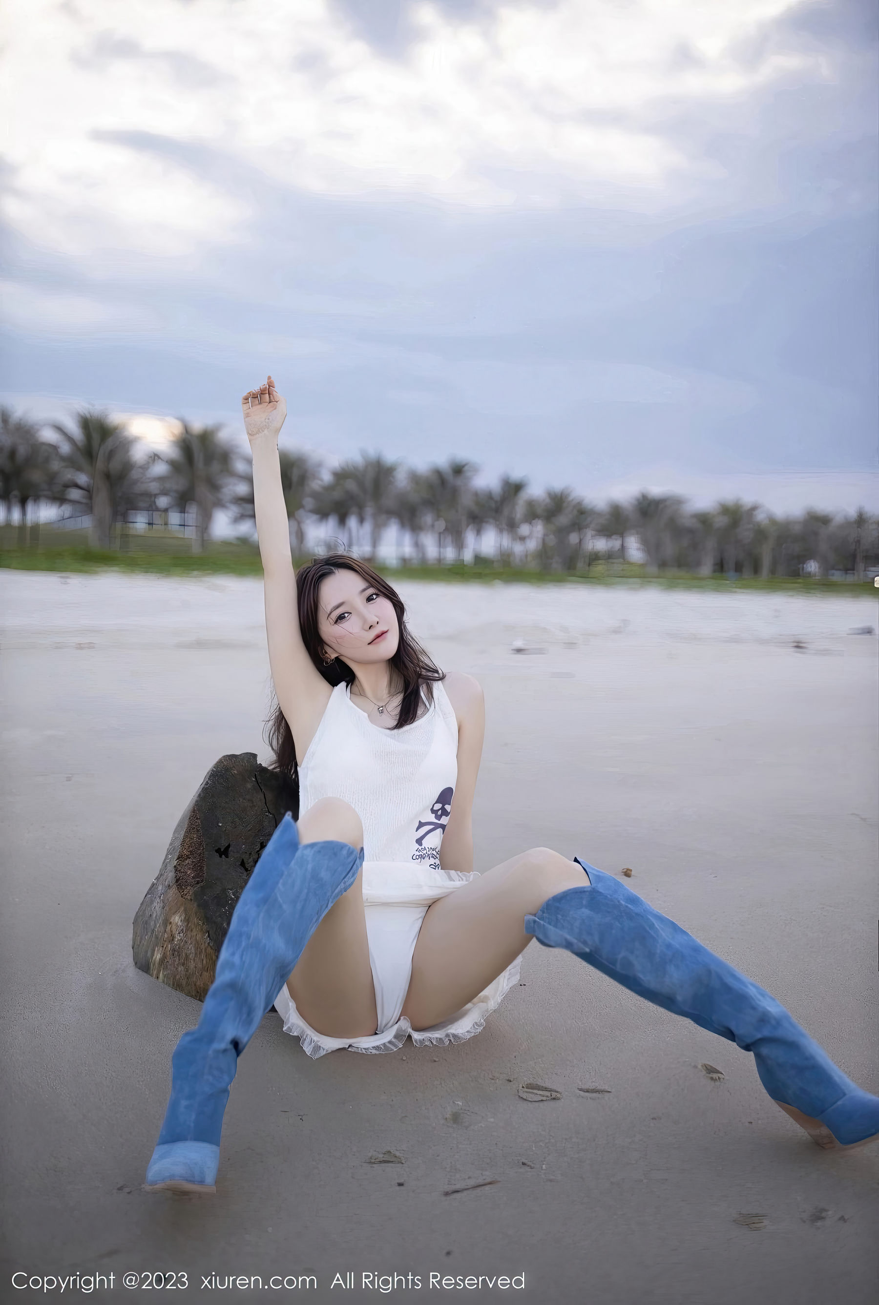 鱼子酱Fish - 比基尼+白裙巴厘岛旅拍