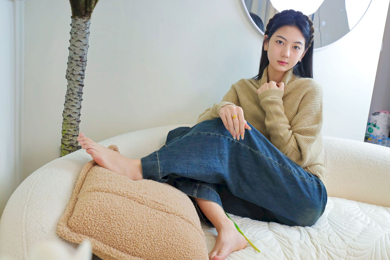 绮梦摄影模特小宇毛衣牛仔裤休闲写真