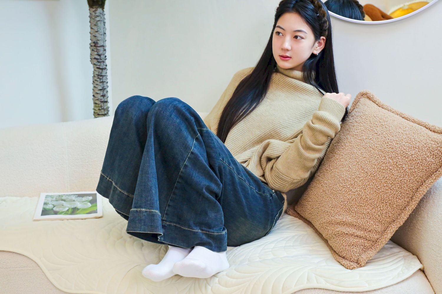 绮梦摄影模特小宇毛衣牛仔裤休闲写真