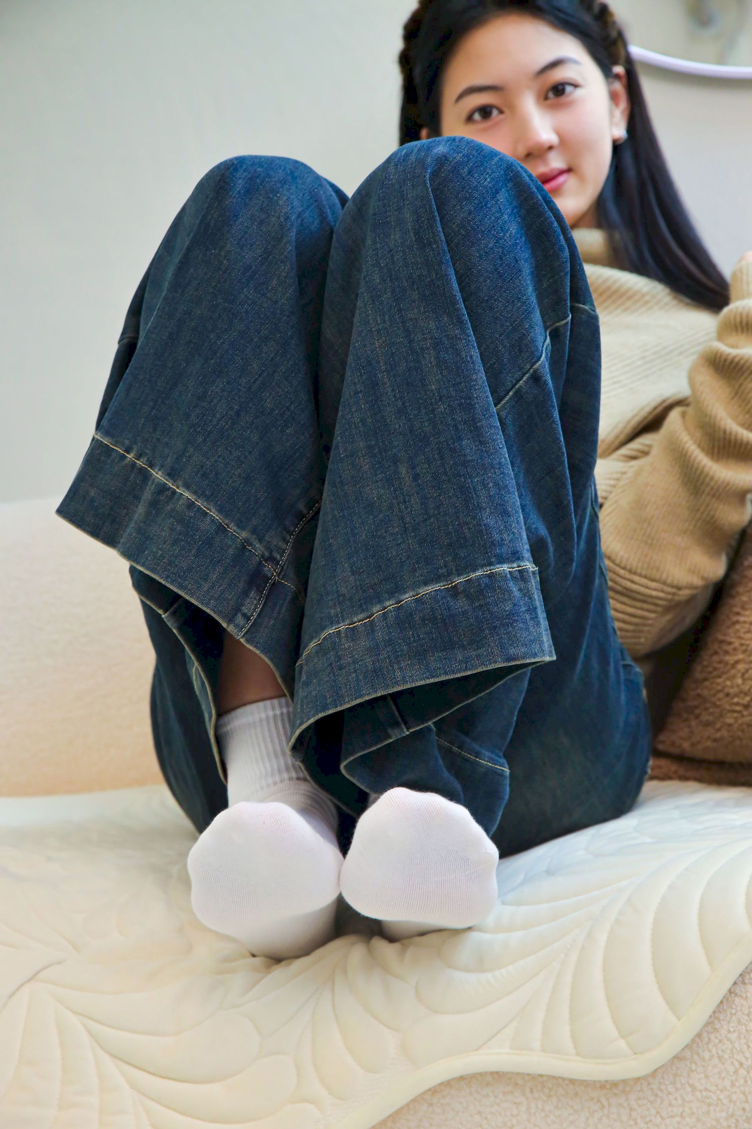 绮梦摄影模特小宇毛衣牛仔裤休闲写真