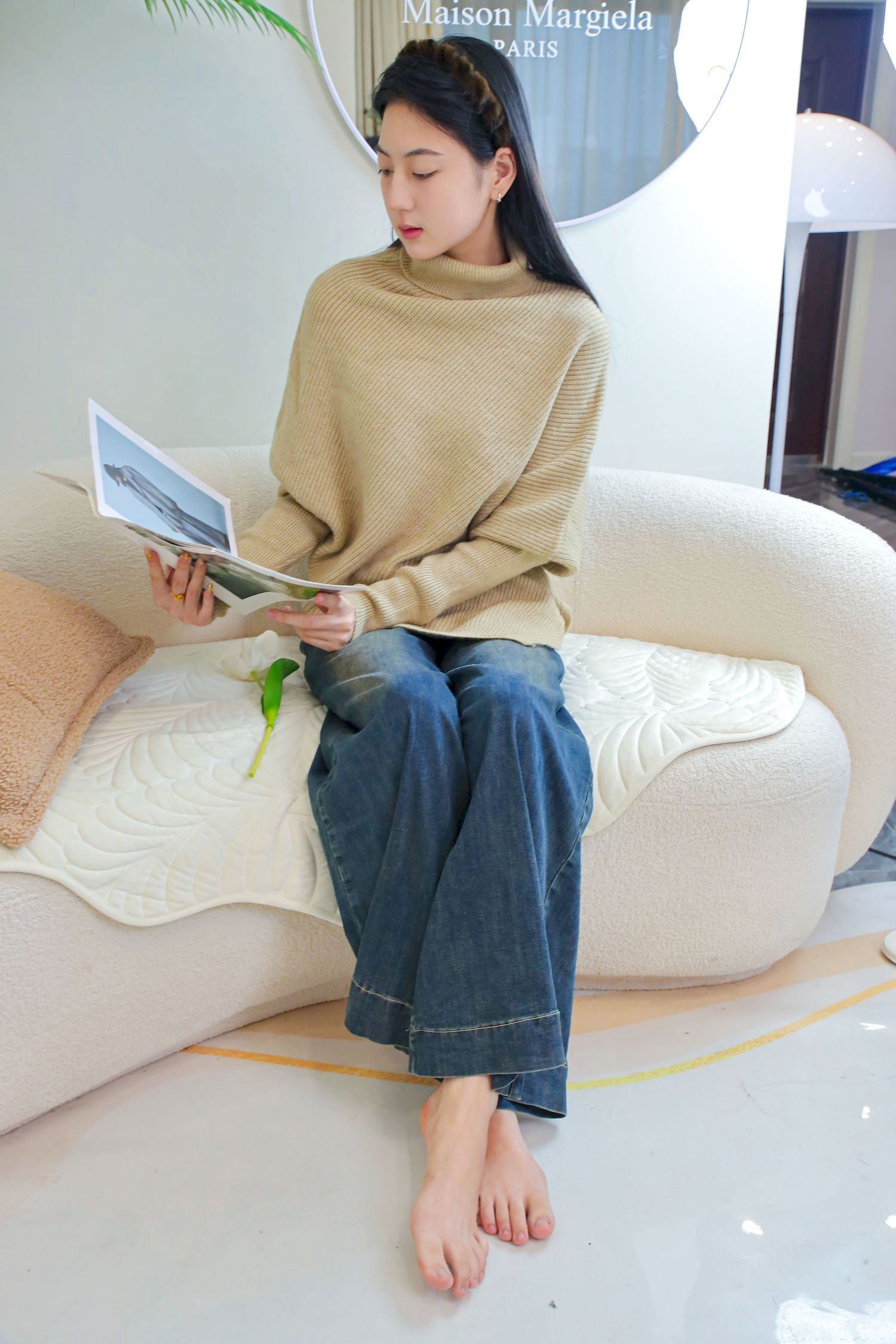 绮梦摄影模特小宇毛衣牛仔裤休闲写真