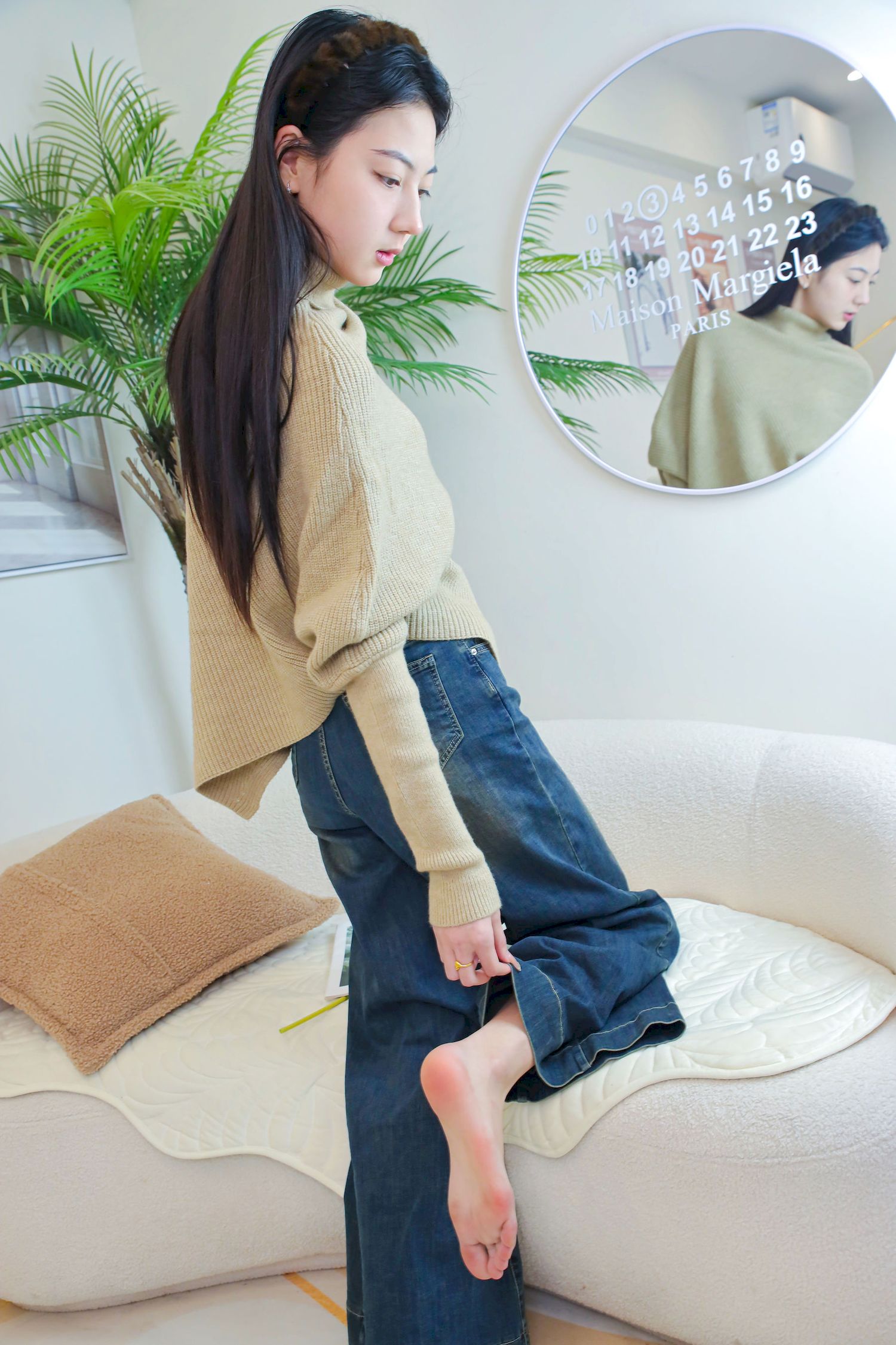 绮梦摄影模特小宇毛衣牛仔裤休闲写真