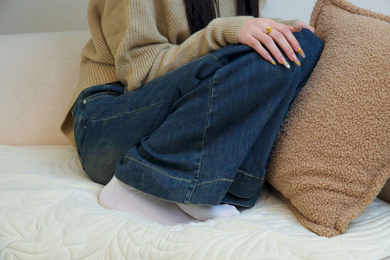 绮梦摄影模特小宇毛衣牛仔裤休闲写真