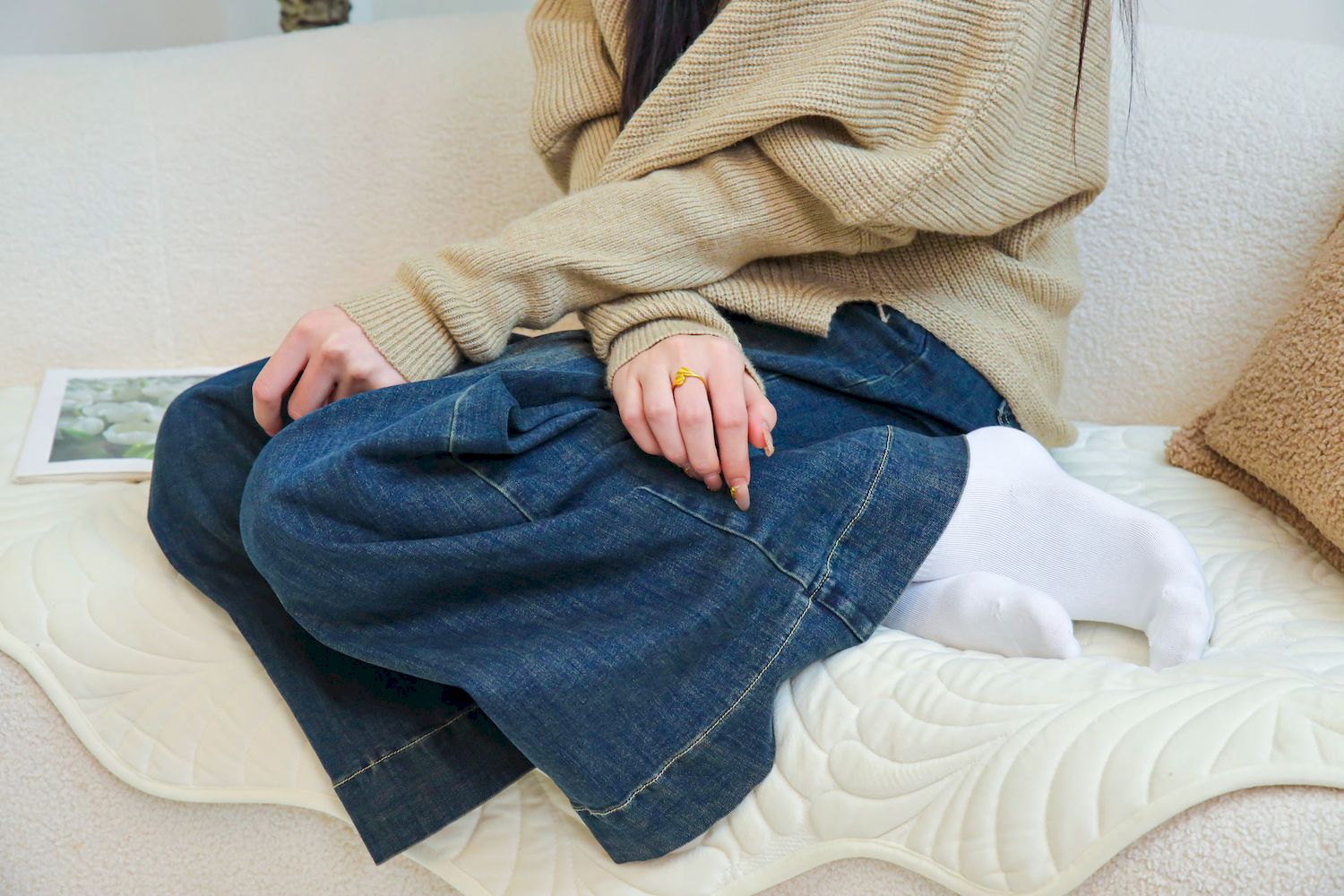 绮梦摄影模特小宇毛衣牛仔裤休闲写真