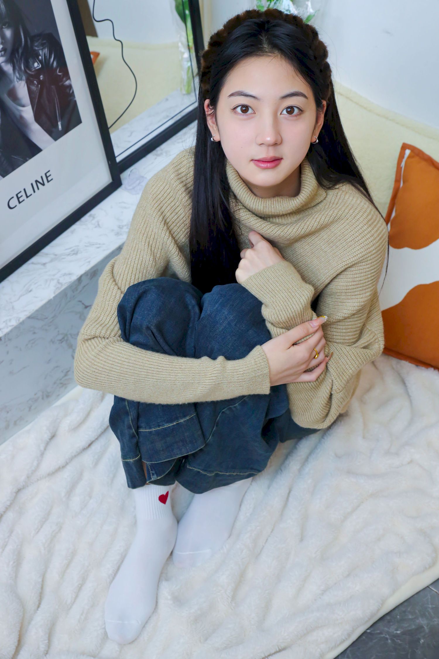 绮梦摄影模特小宇毛衣牛仔裤休闲写真