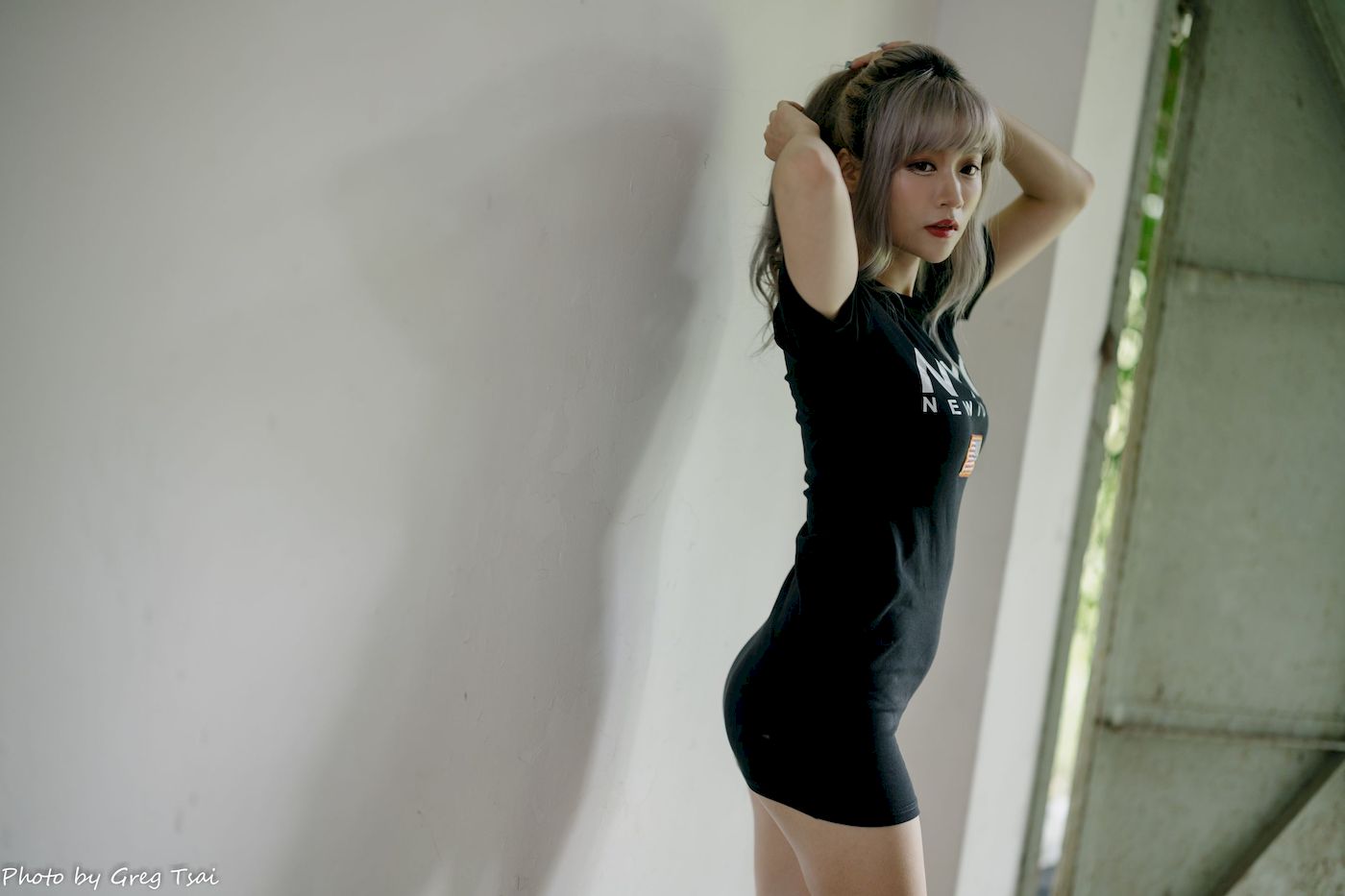 凯云黑裙美腿巧语嫣然运动风写真