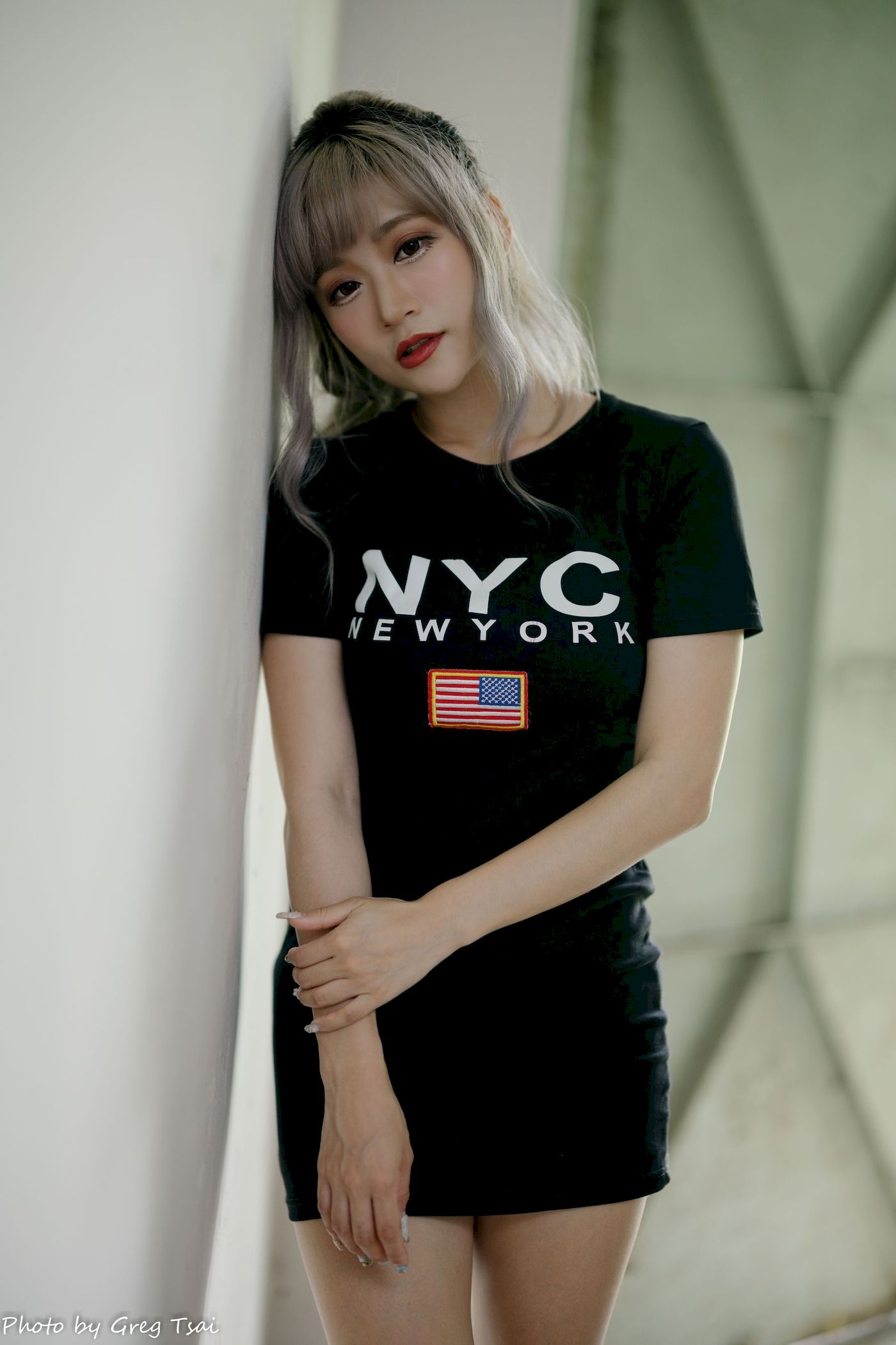 凯云黑裙美腿巧语嫣然运动风写真