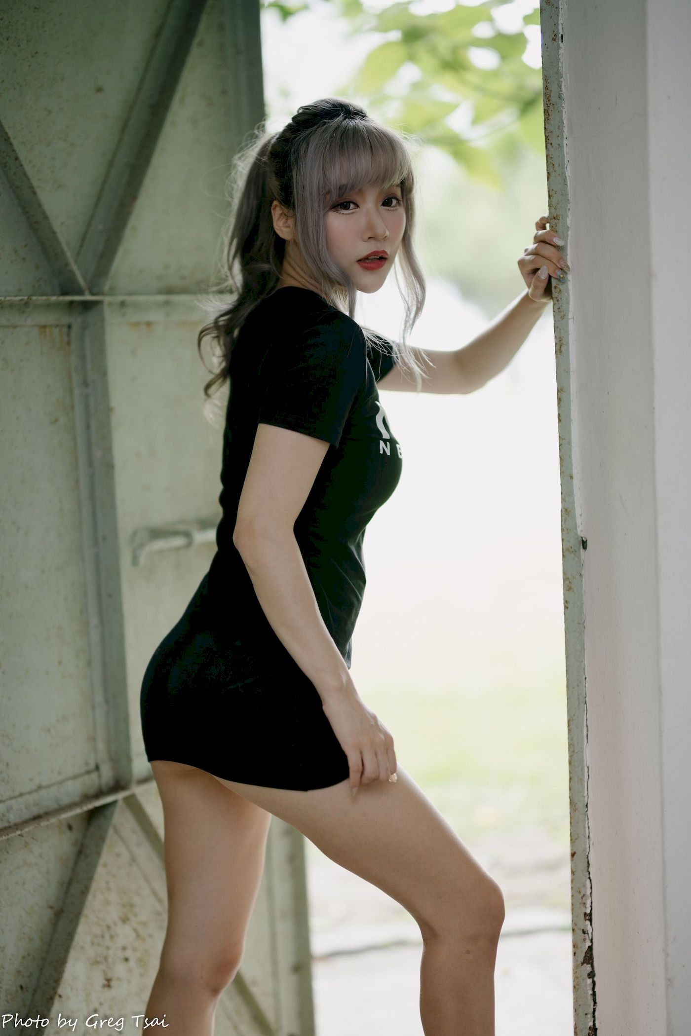 凯云黑裙美腿巧语嫣然运动风写真