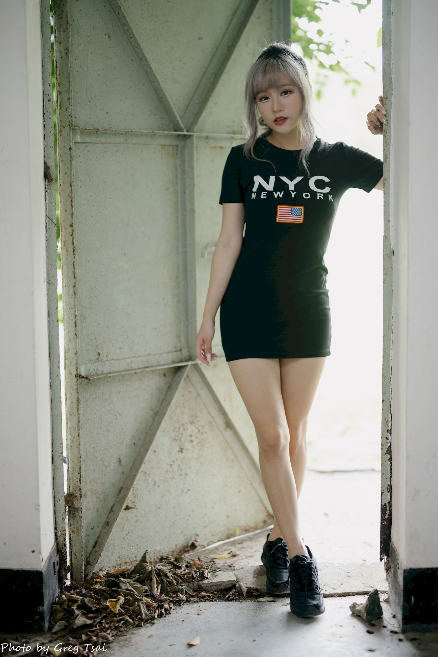 凯云黑裙美腿巧语嫣然运动风写真