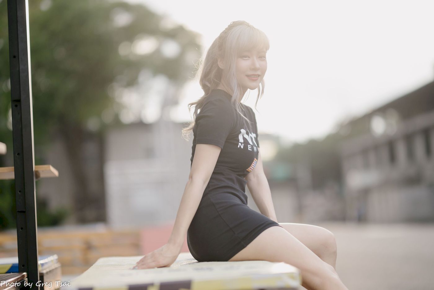 凯云黑裙美腿巧语嫣然运动风写真