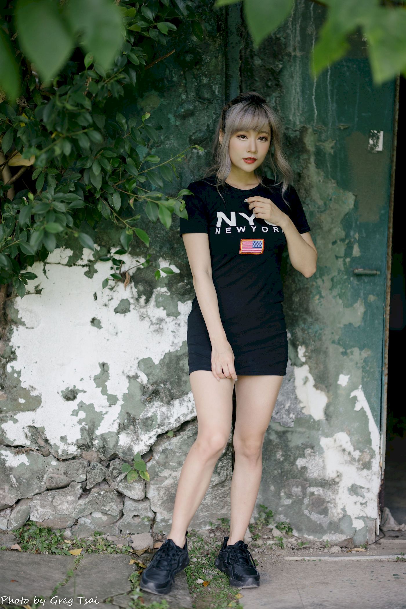 凯云黑裙美腿巧语嫣然运动风写真