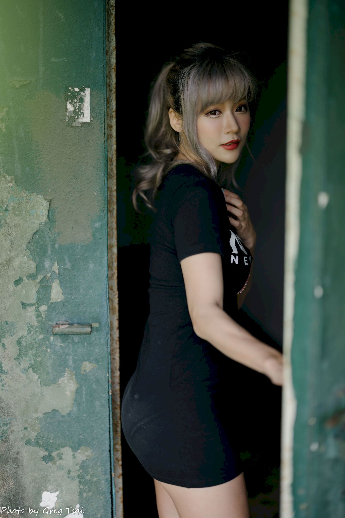 凯云黑裙美腿巧语嫣然运动风写真