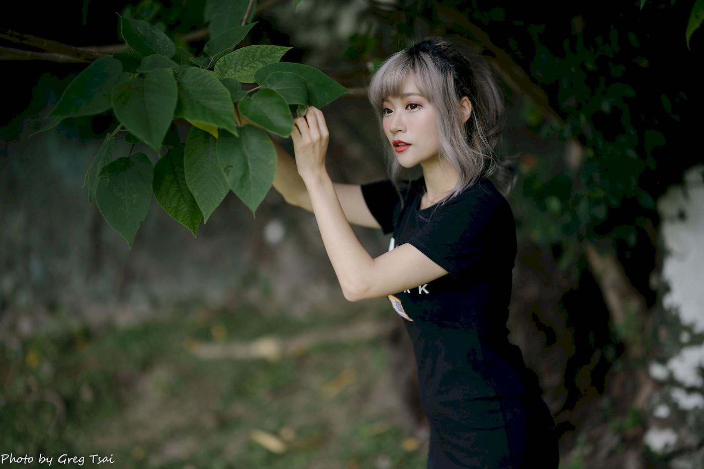 凯云黑裙美腿巧语嫣然运动风写真