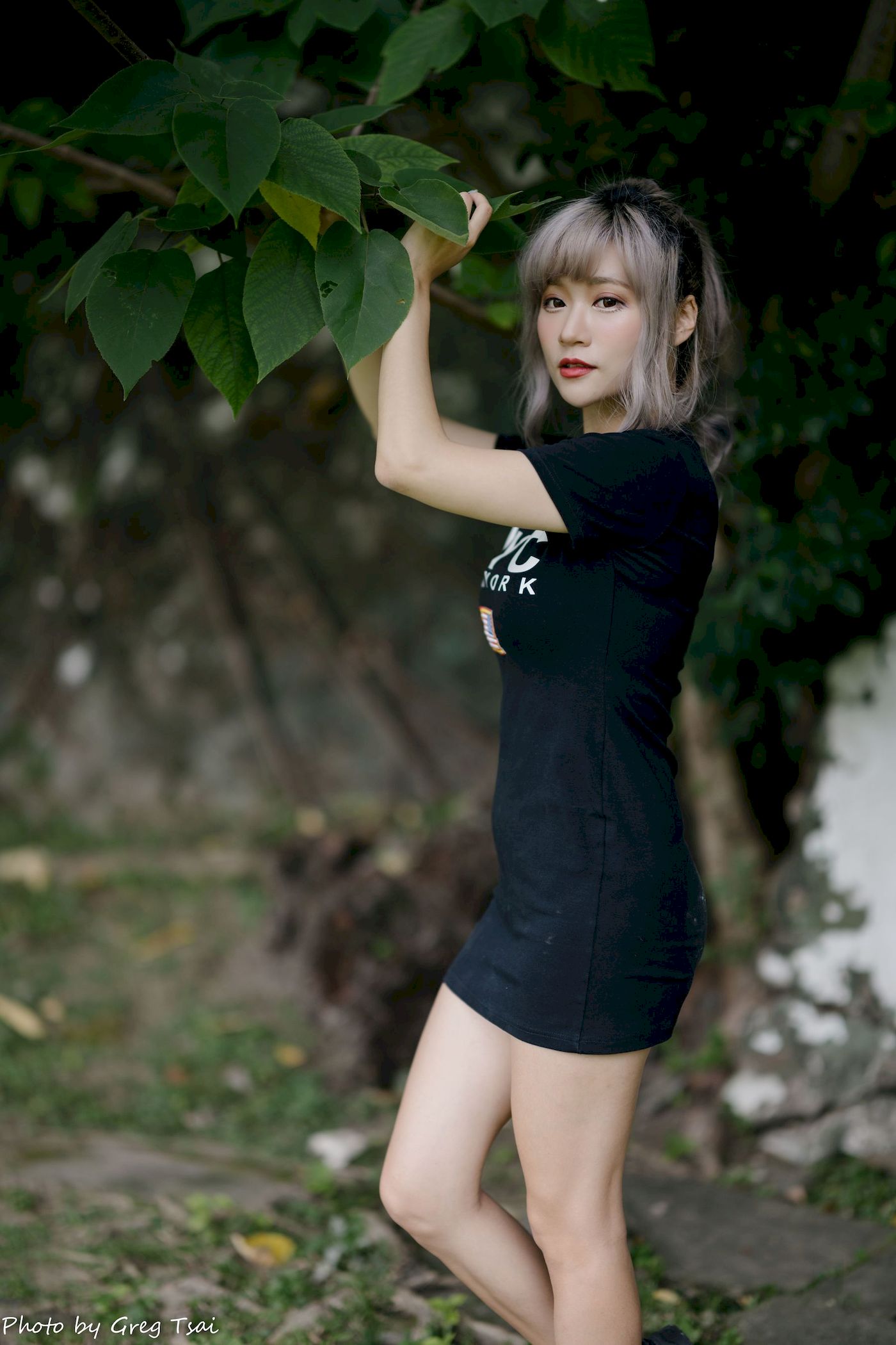 凯云黑裙美腿巧语嫣然运动风写真