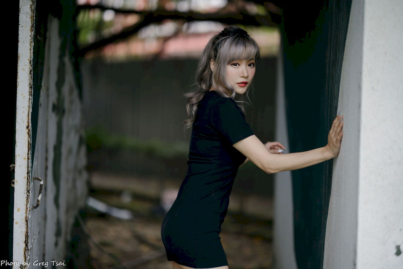 凯云黑裙美腿巧语嫣然运动风写真