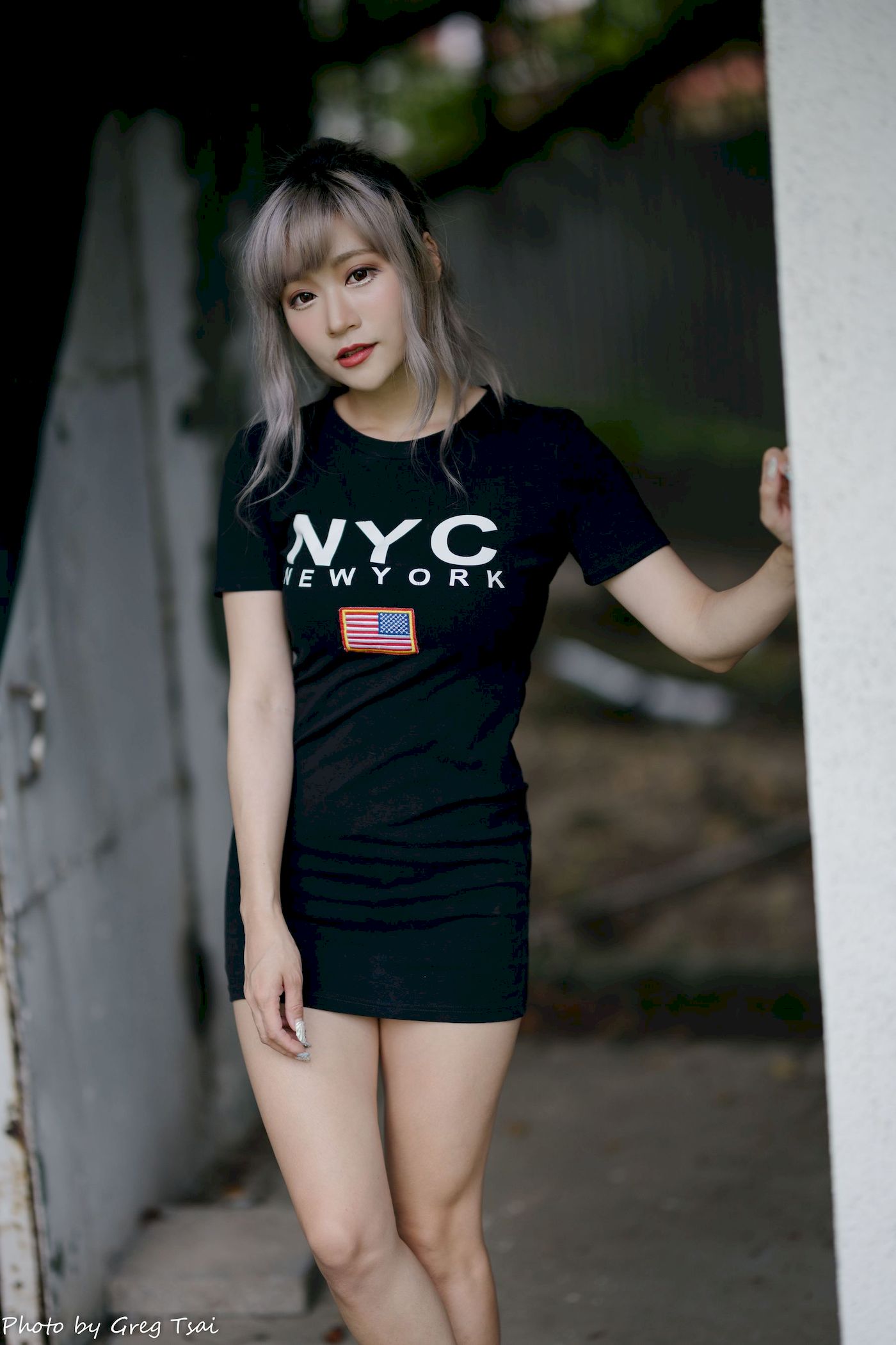 凯云黑裙美腿巧语嫣然运动风写真