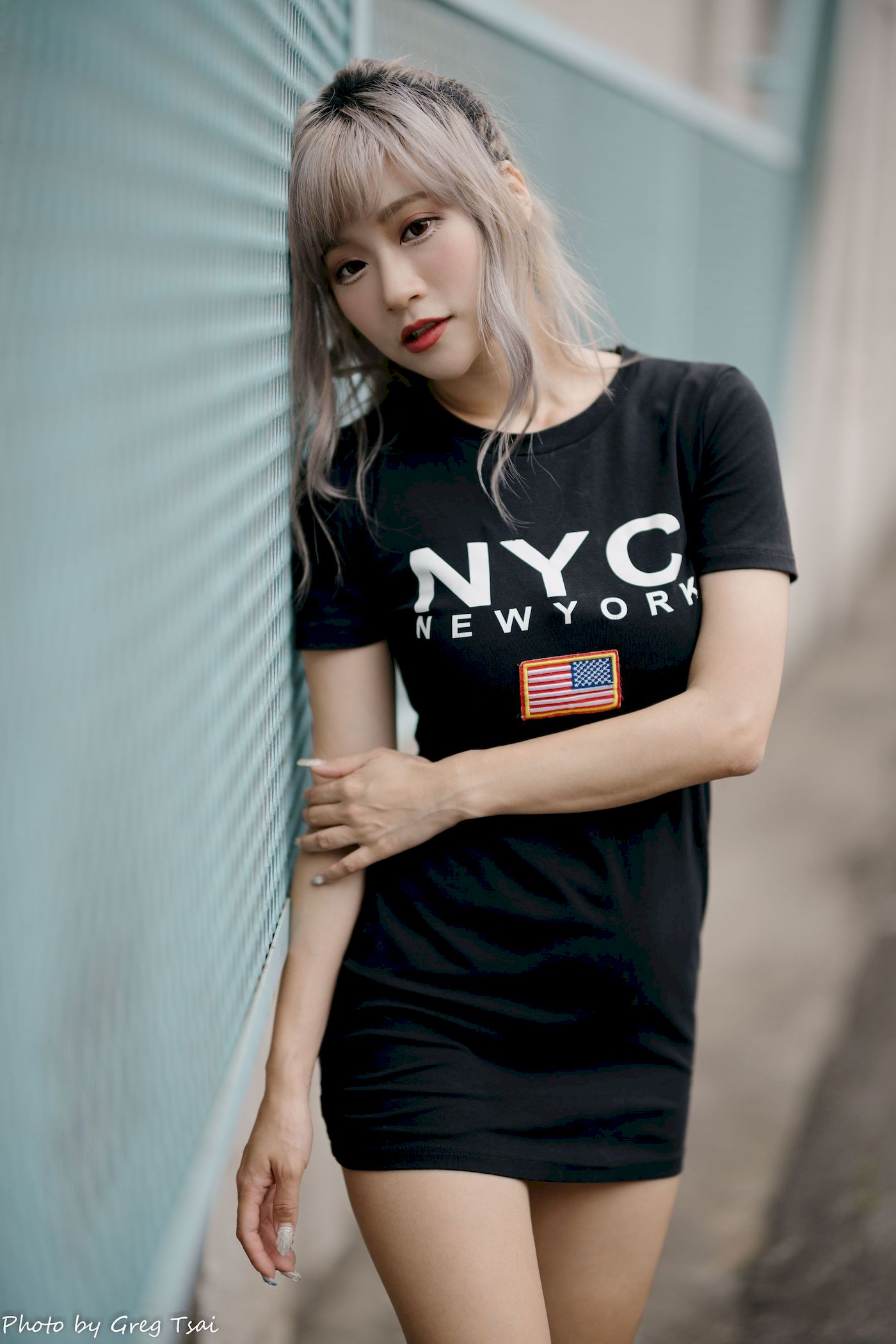 凯云黑裙美腿巧语嫣然运动风写真