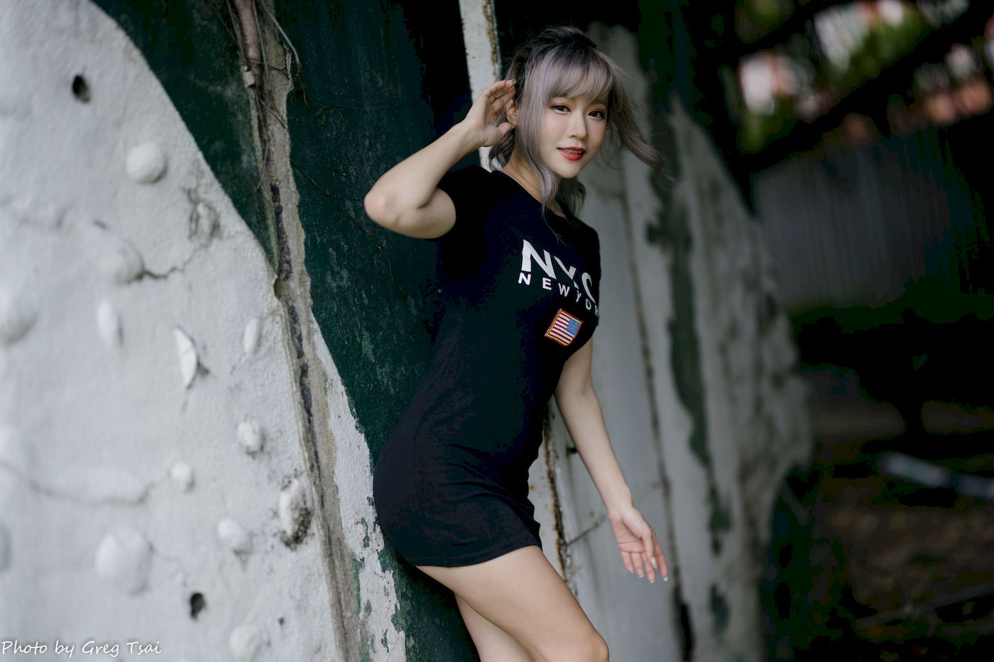 凯云黑裙美腿巧语嫣然运动风写真