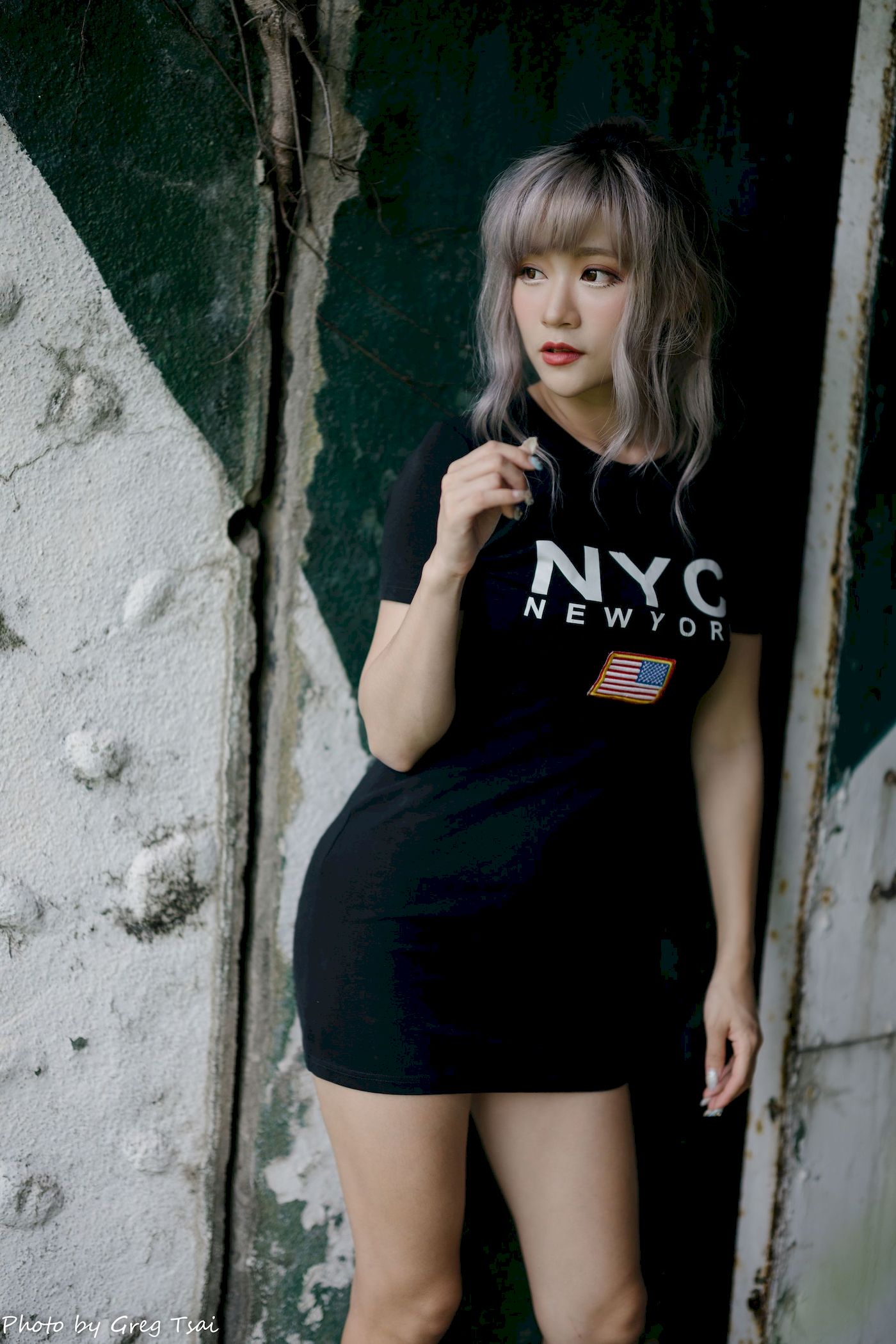 凯云黑裙美腿巧语嫣然运动风写真