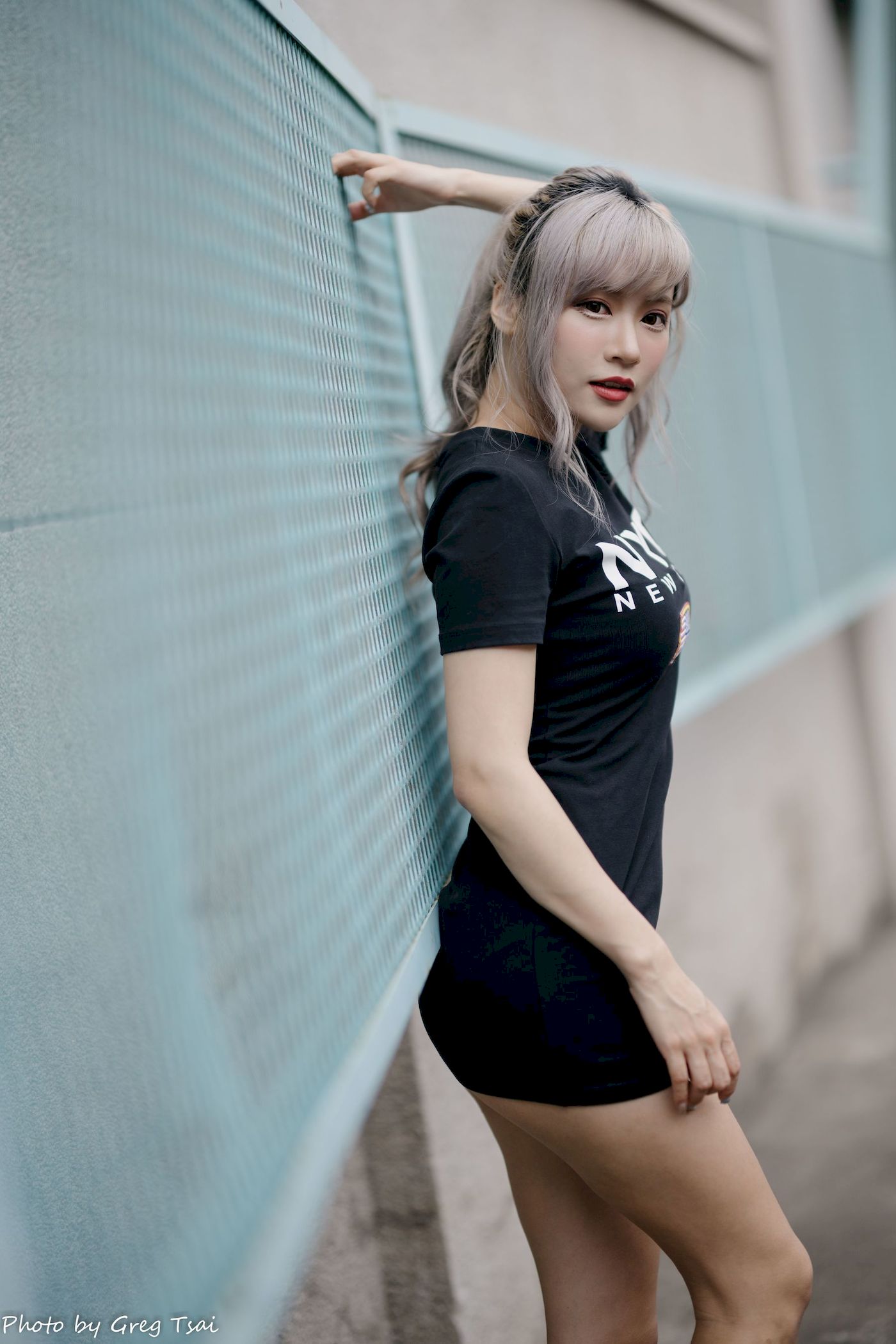 凯云黑裙美腿巧语嫣然运动风写真