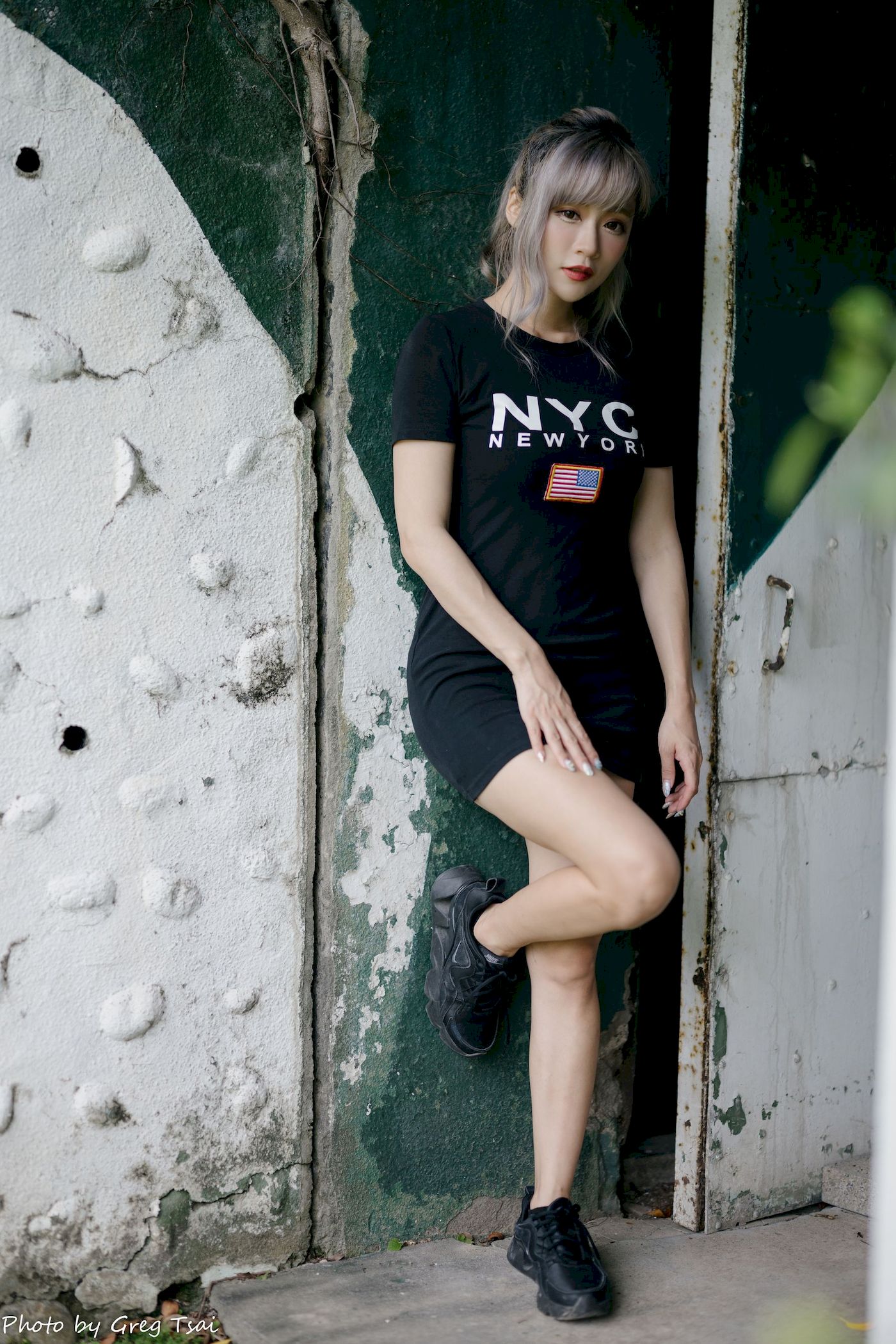 凯云黑裙美腿巧语嫣然运动风写真