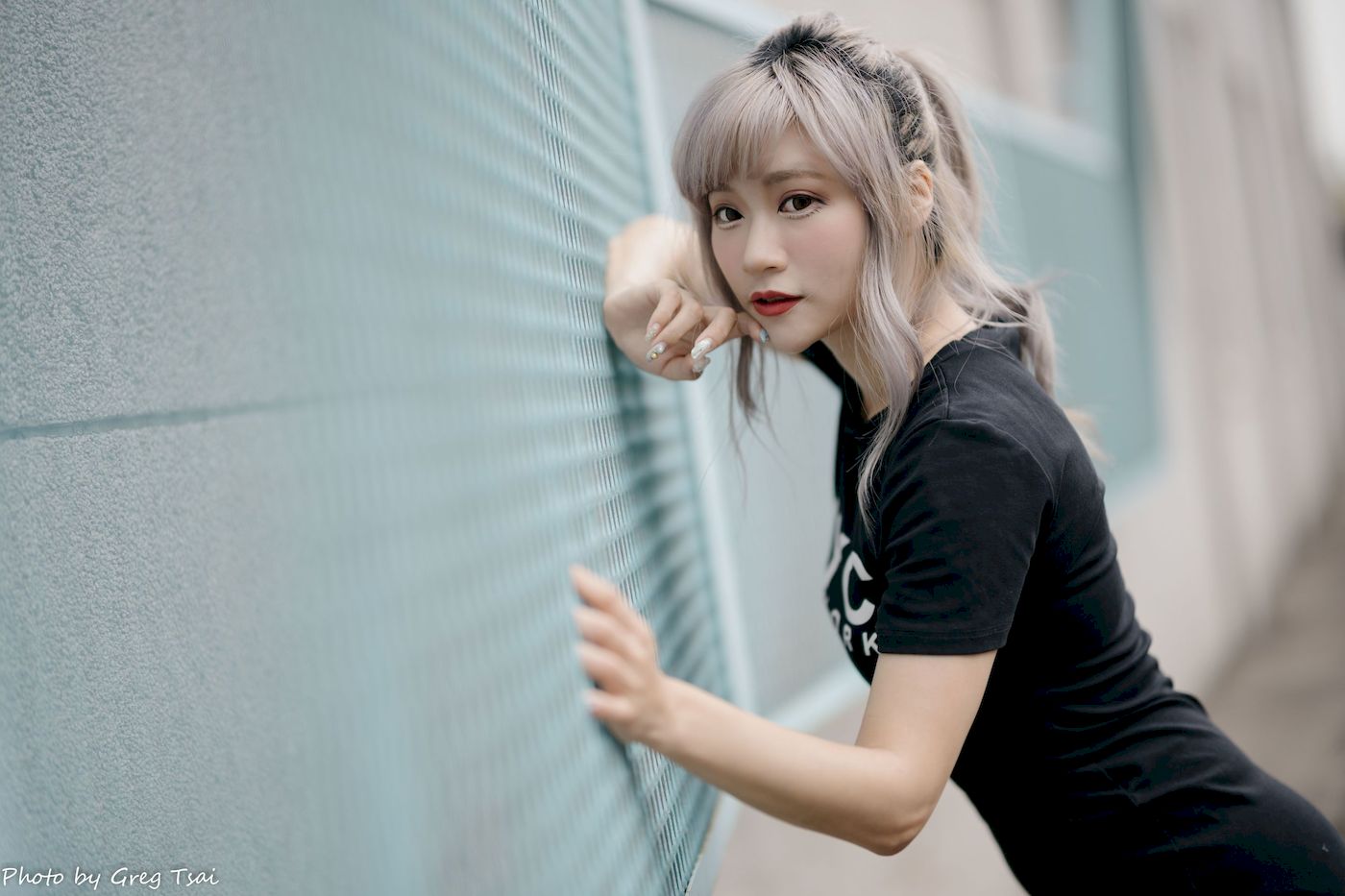 凯云黑裙美腿巧语嫣然运动风写真