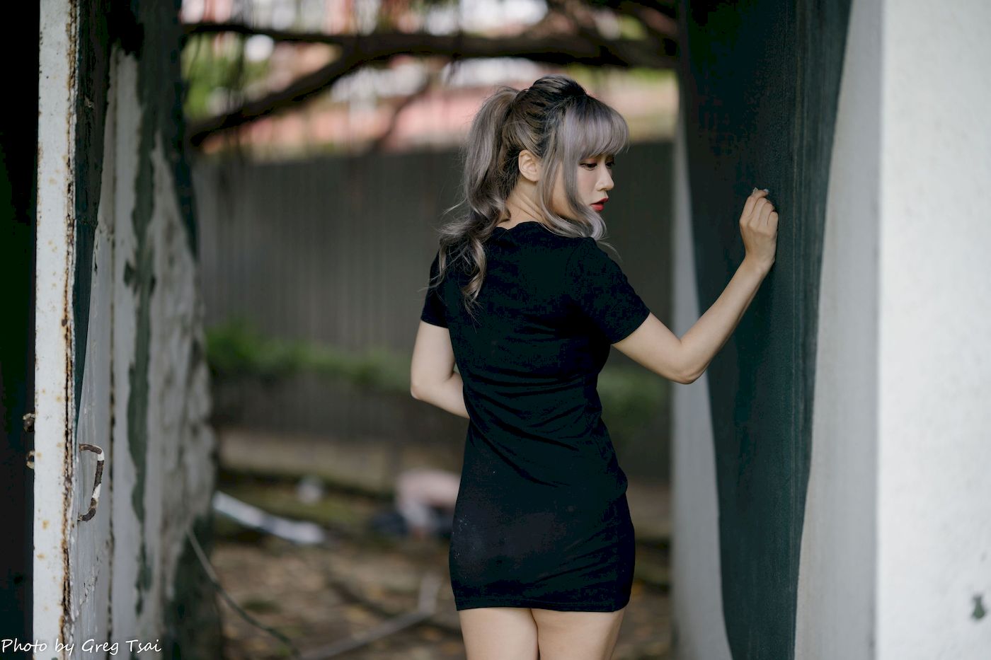 凯云黑裙美腿巧语嫣然运动风写真