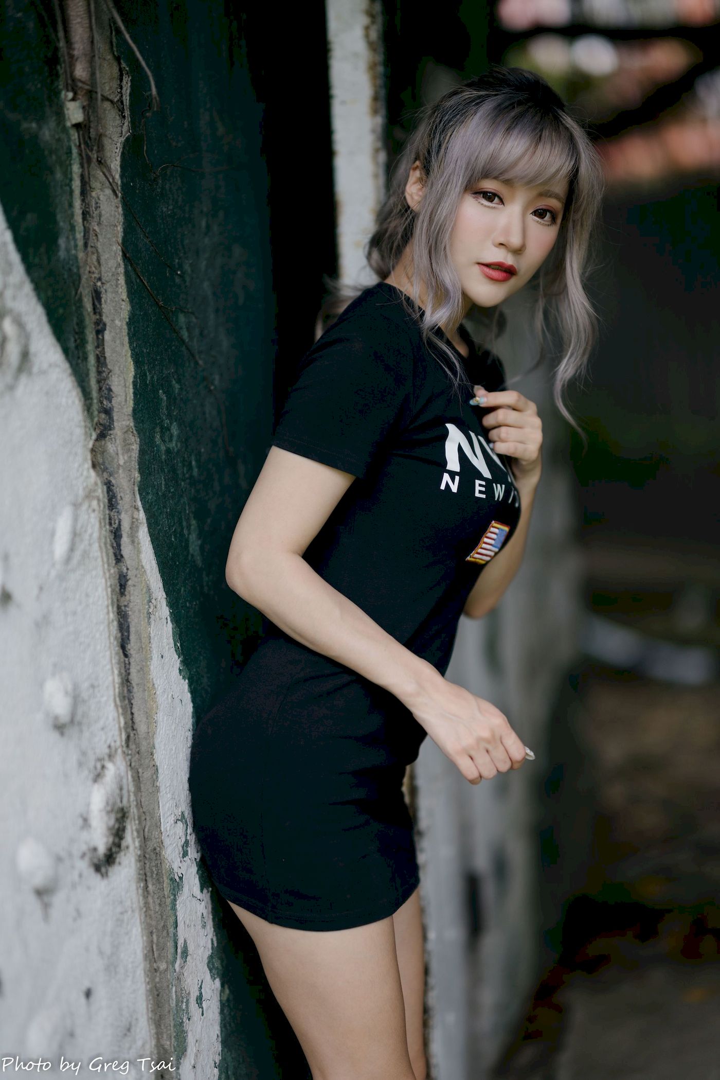 凯云黑裙美腿巧语嫣然运动风写真