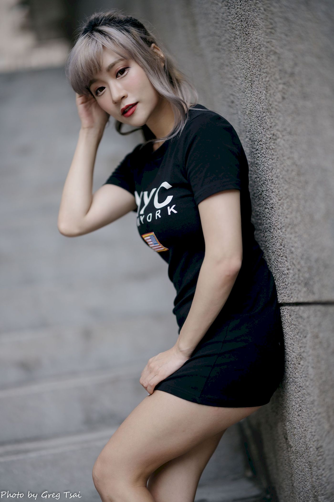 凯云黑裙美腿巧语嫣然运动风写真