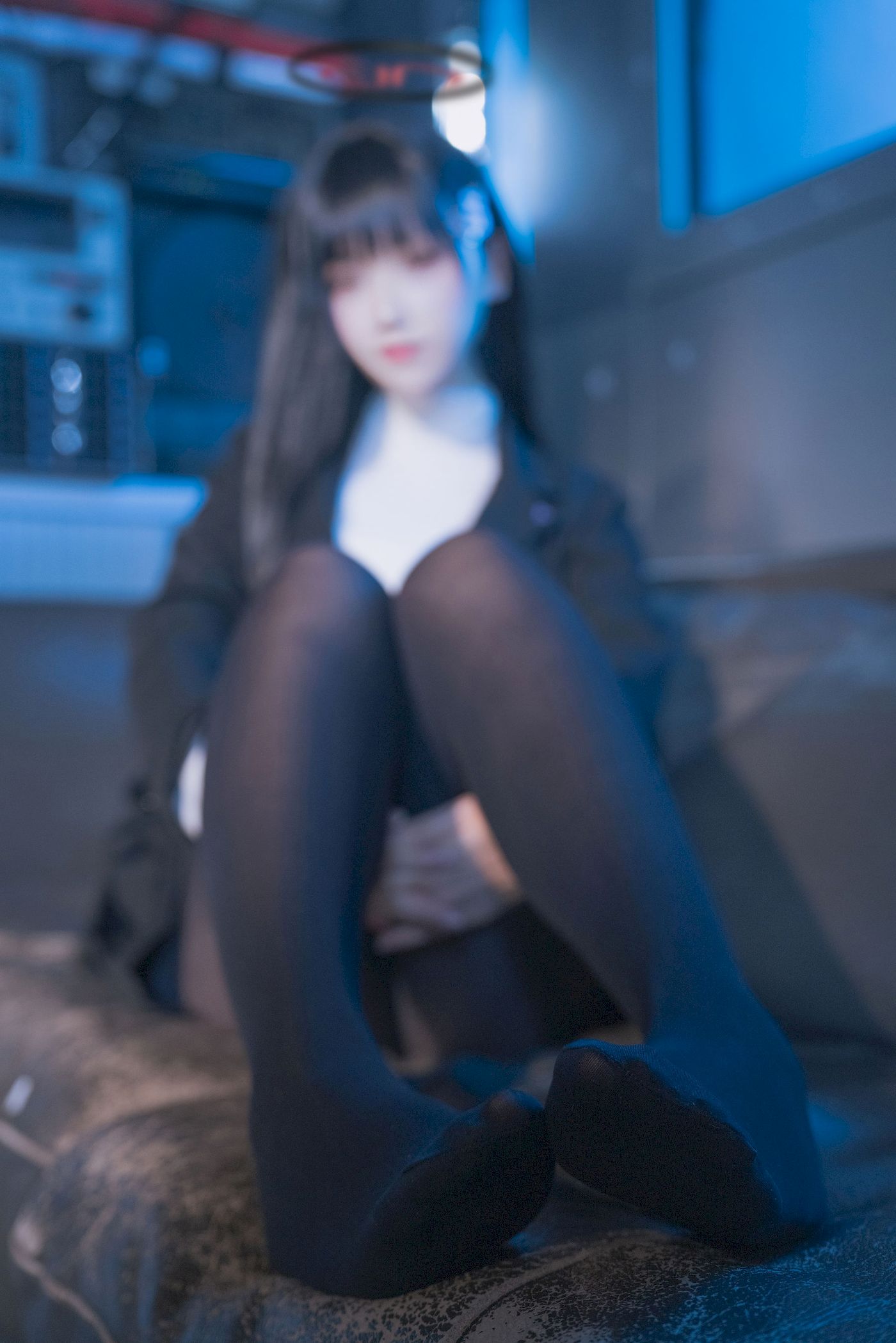 lunananya黑丝西装服饰COS蔚蓝档案调月莉音