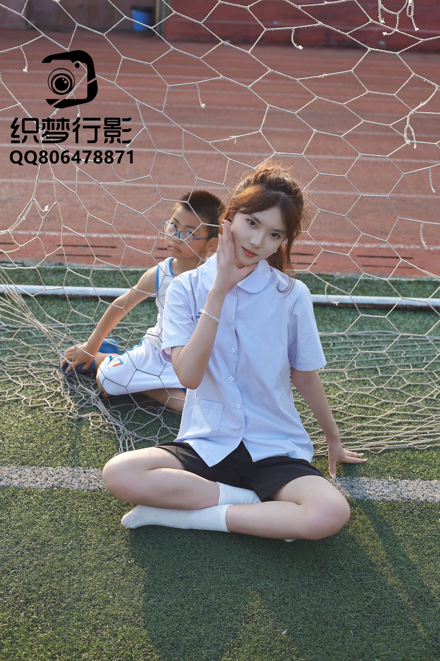 清新美女学妹驾到学校学院风主题写真