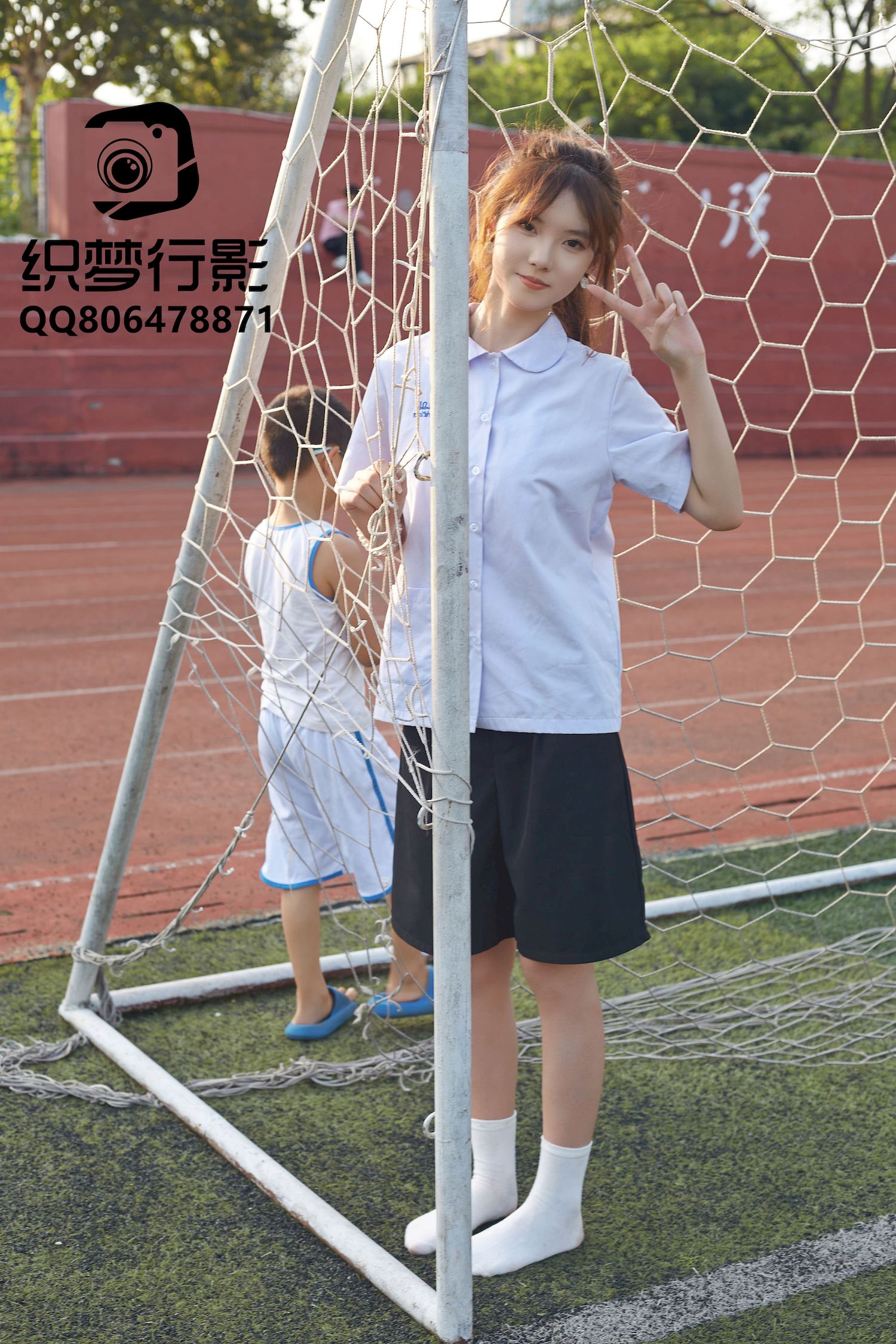 清新美女学妹驾到学校学院风主题写真