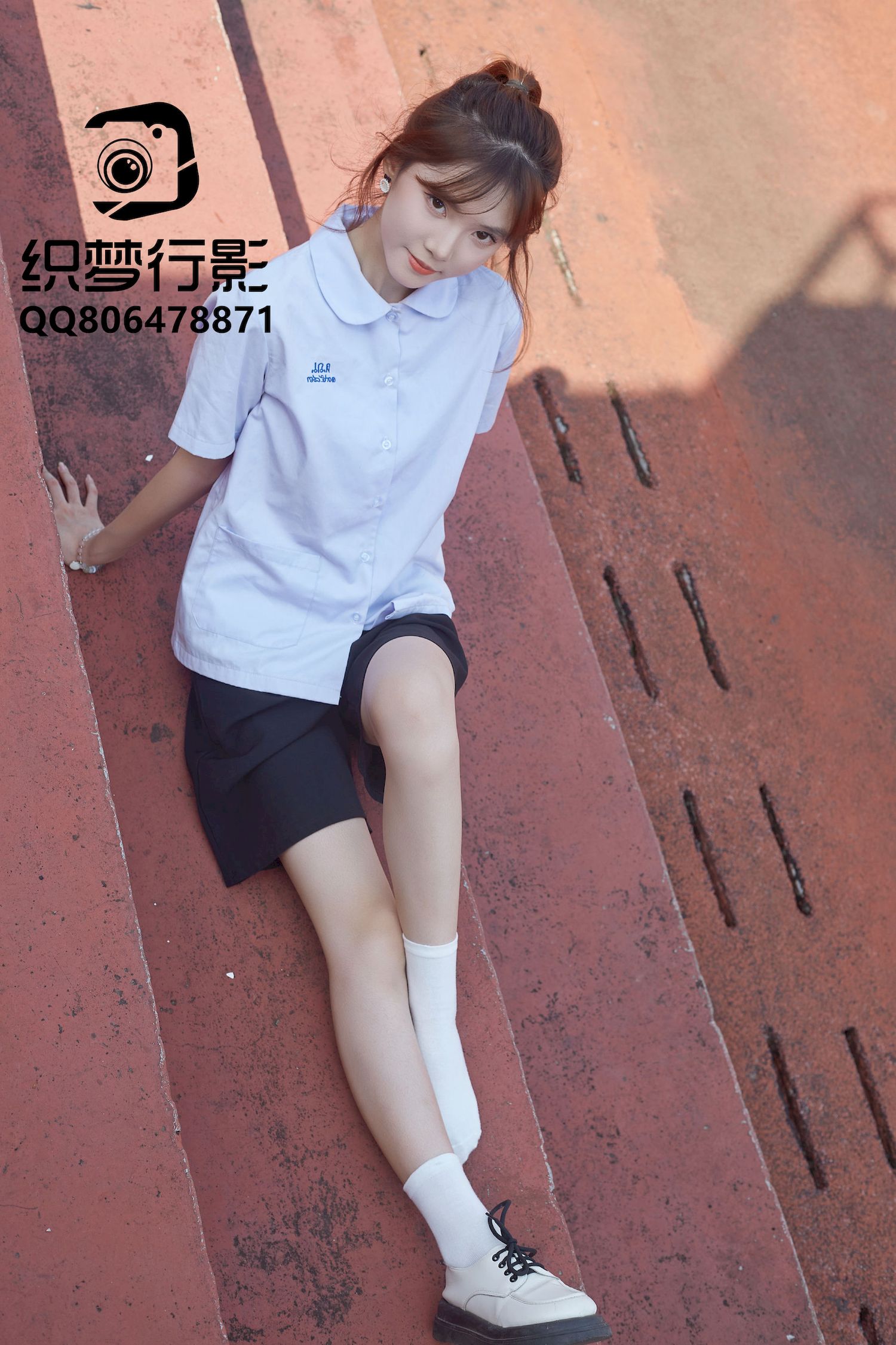 清新美女学妹驾到学校学院风主题写真