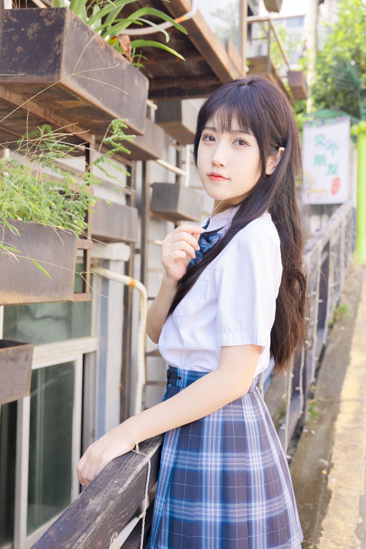 不呆猫学生装+JK制服妩媚写真