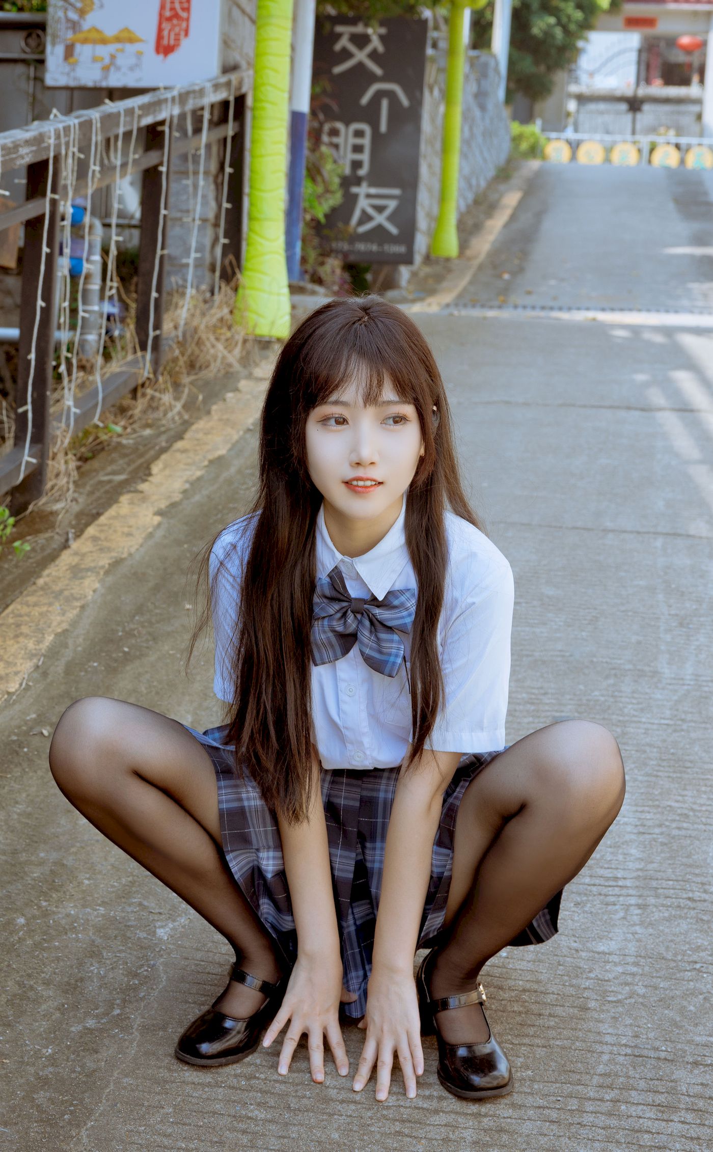 不呆猫学生装+JK制服妩媚写真