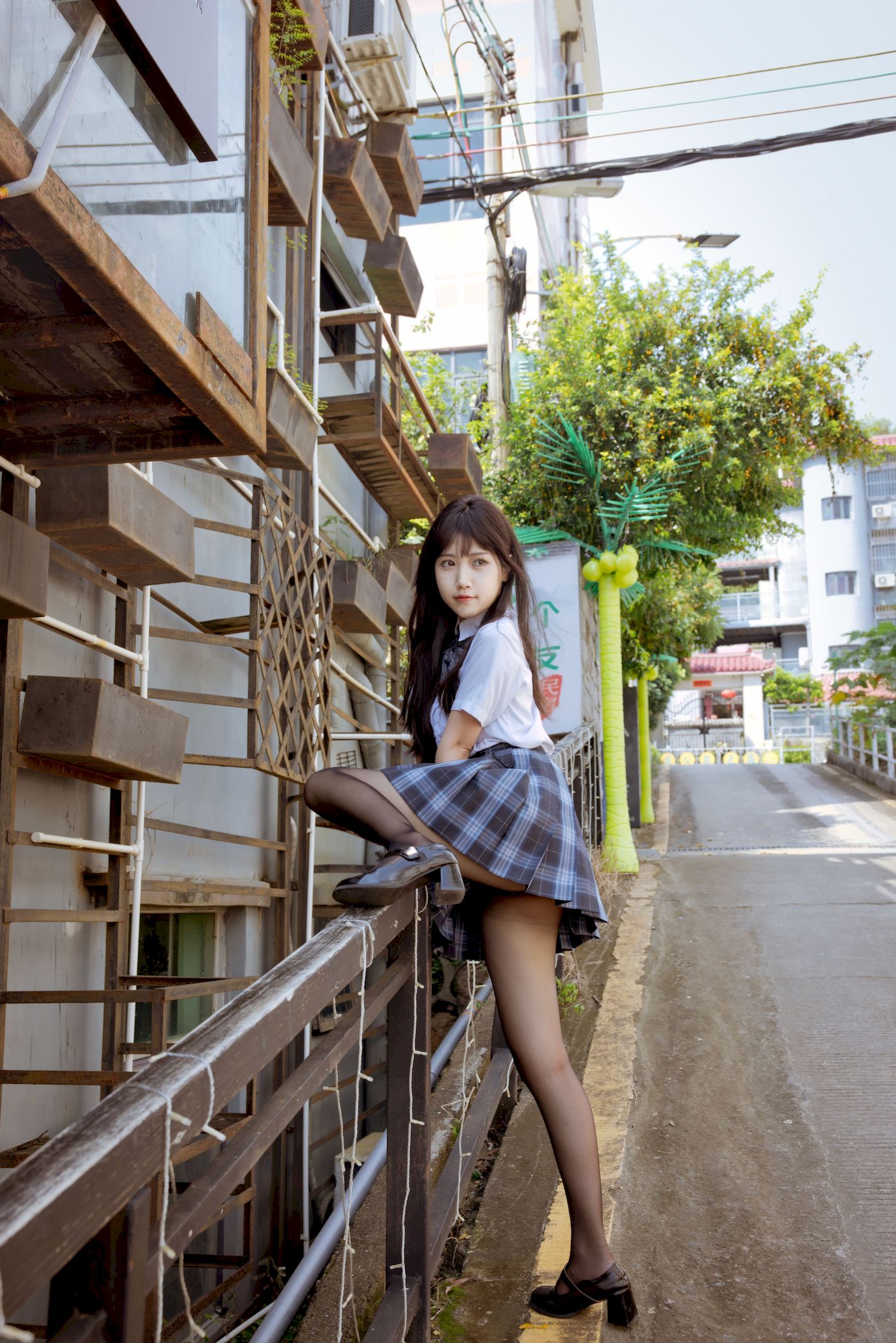 不呆猫学生装+JK制服妩媚写真