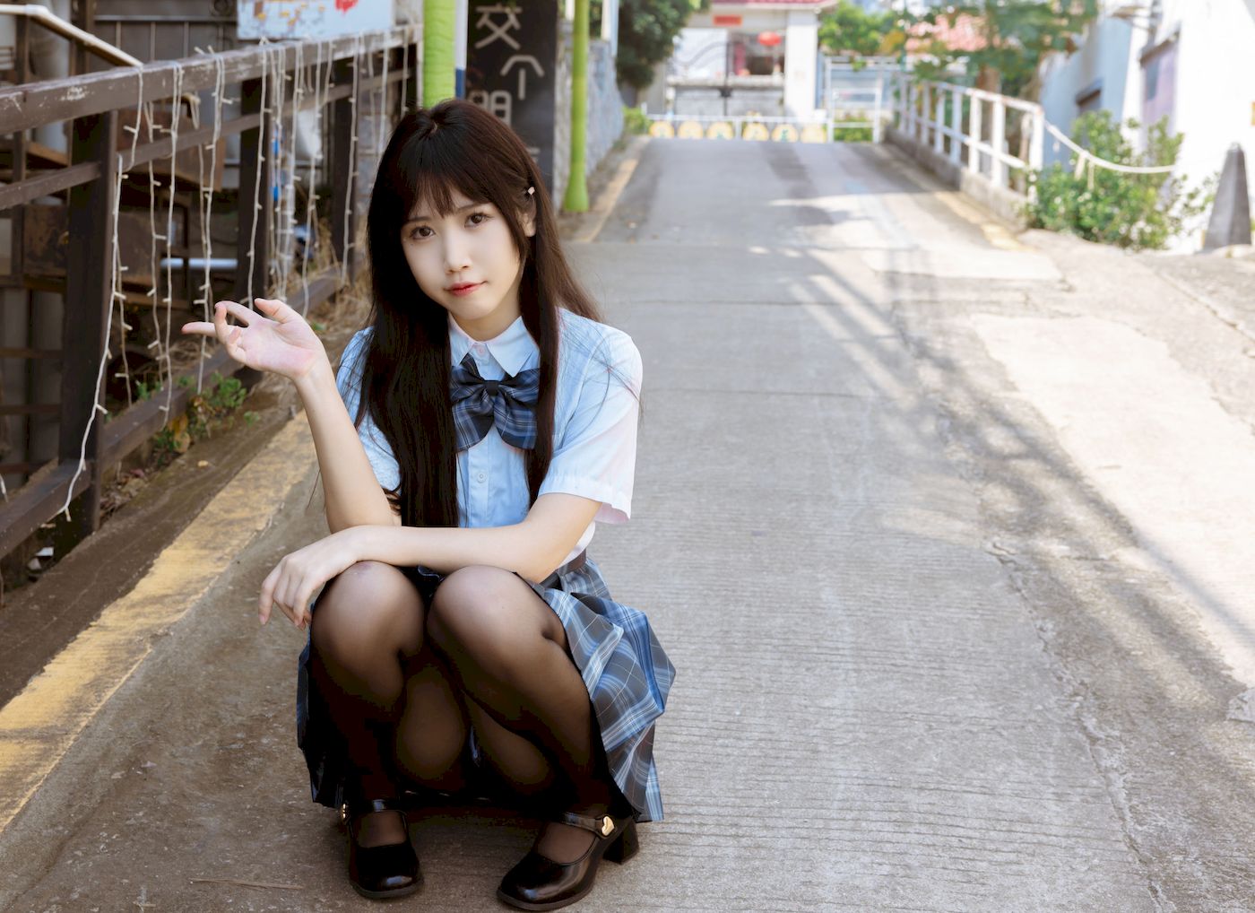 不呆猫学生装+JK制服妩媚写真