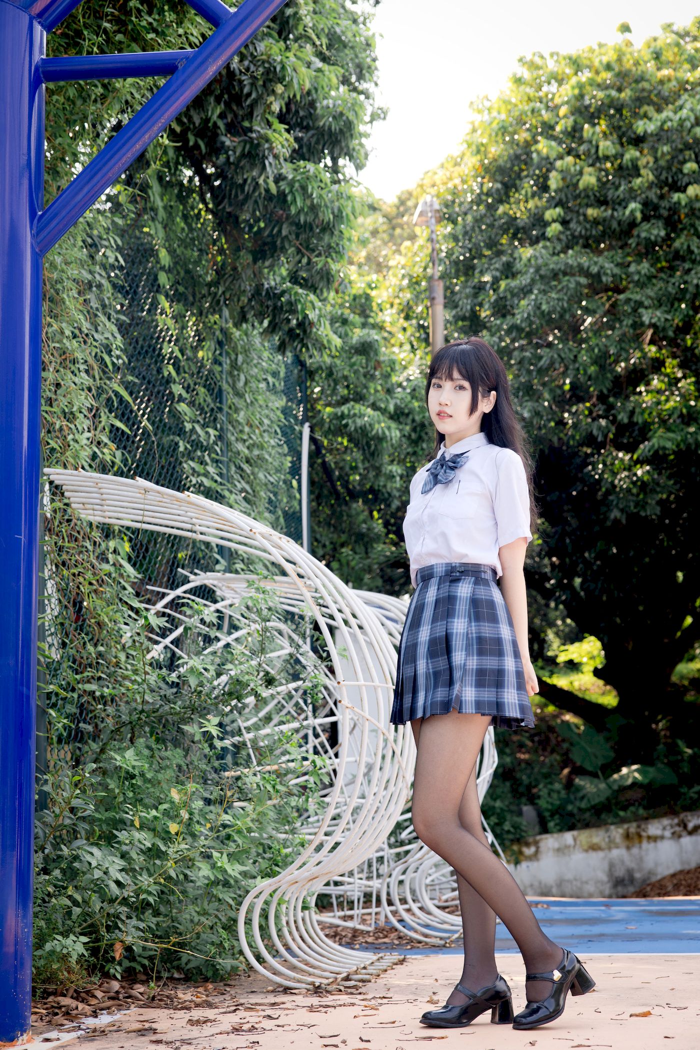 不呆猫学生装+JK制服妩媚写真