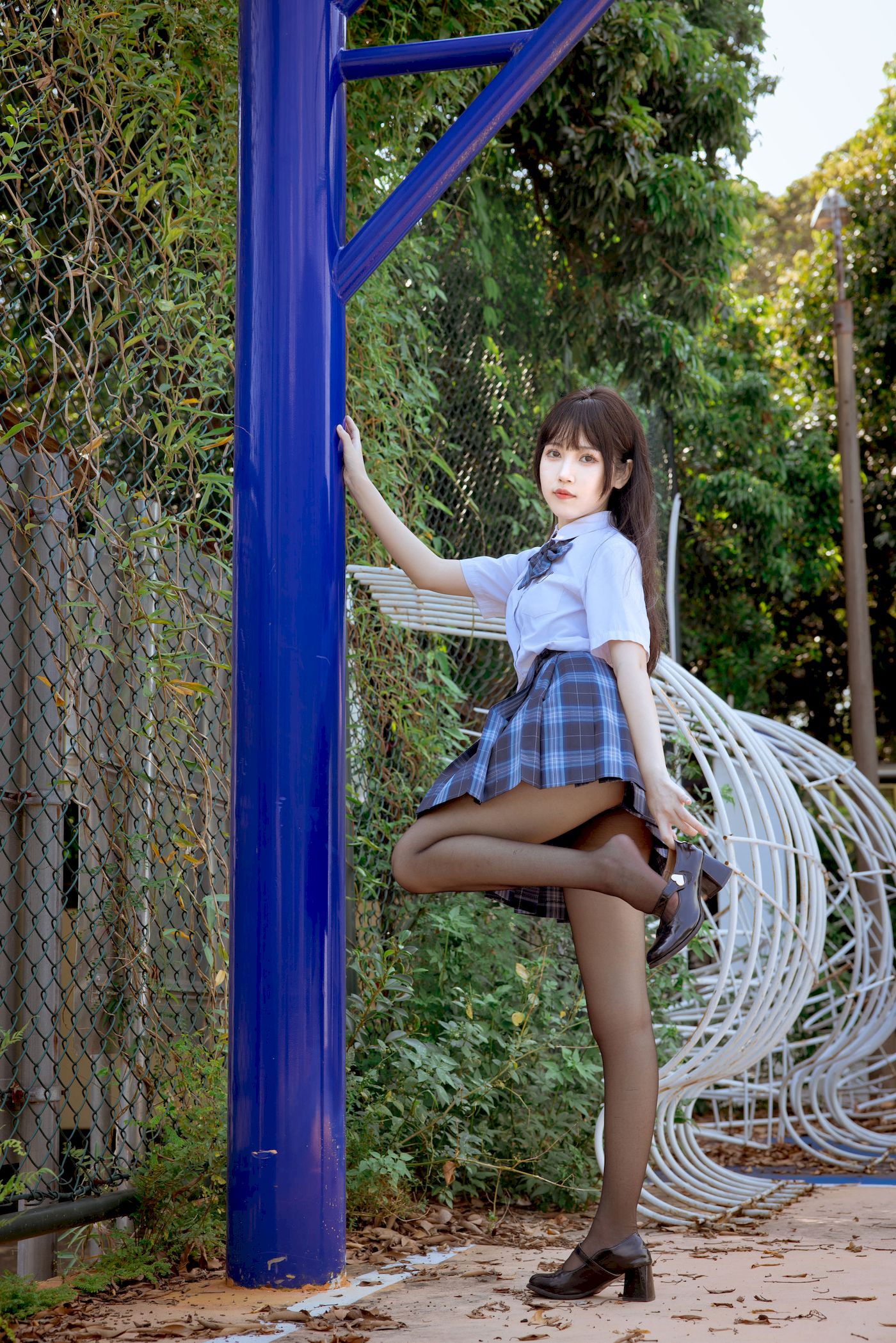 不呆猫学生装+JK制服妩媚写真