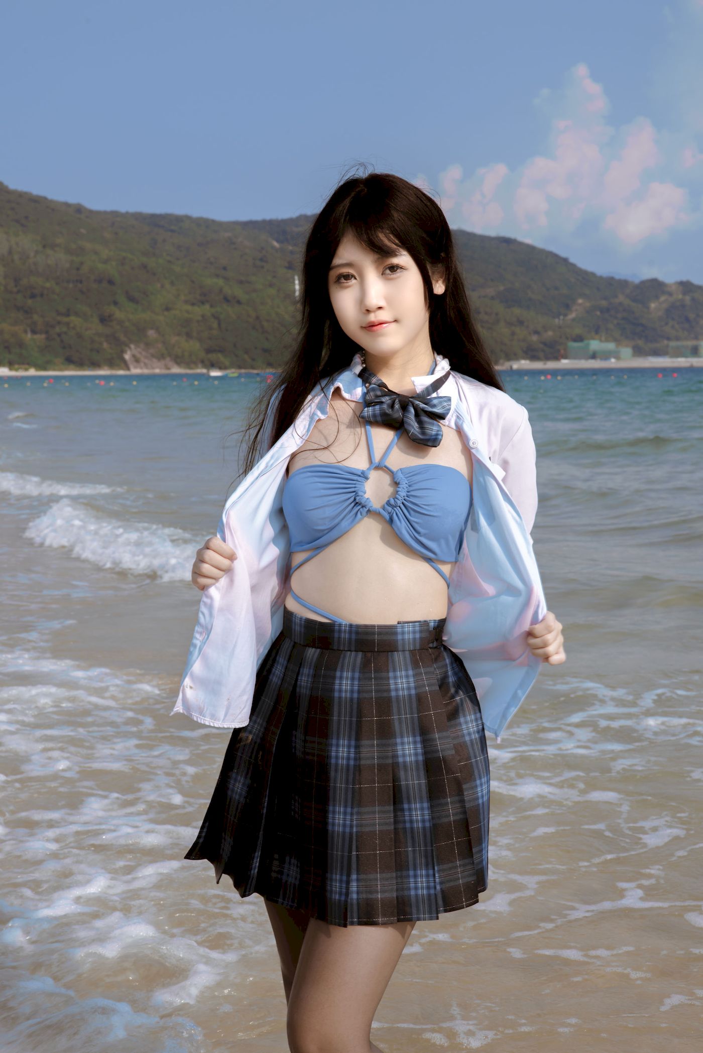 不呆猫学生装+JK制服妩媚写真