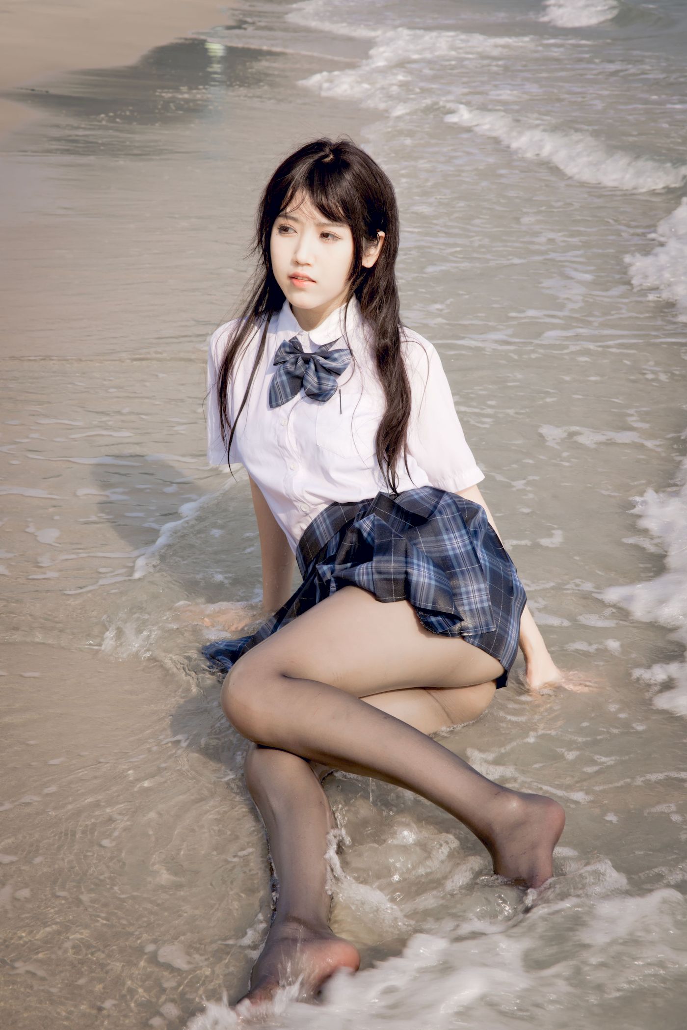 不呆猫学生装+JK制服妩媚写真