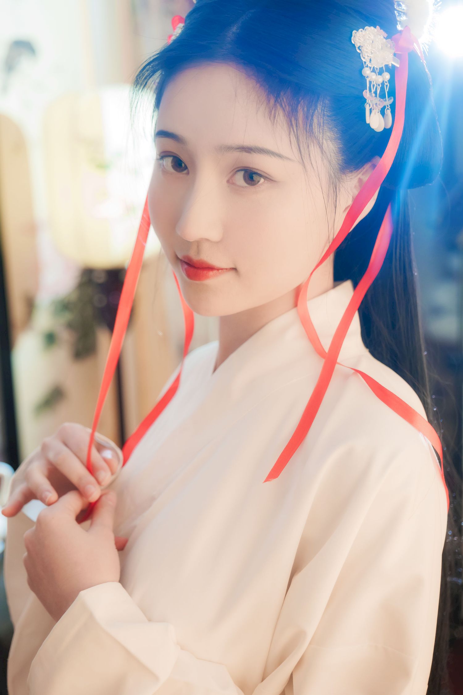 古典美女Nnian拜年服喜庆写真