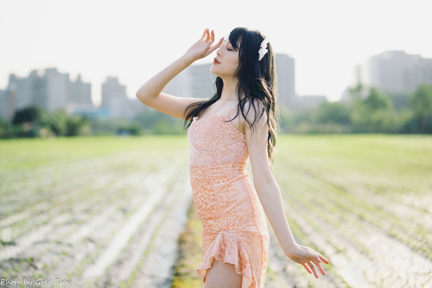 Ashley暖色连衣裙阳光系列写真