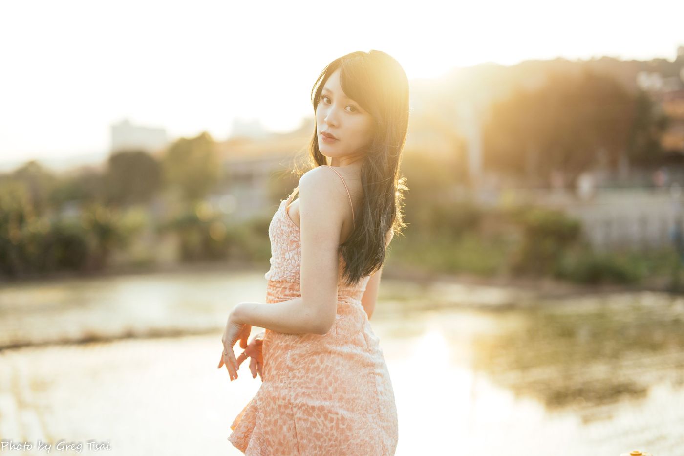 Ashley暖色连衣裙阳光系列写真