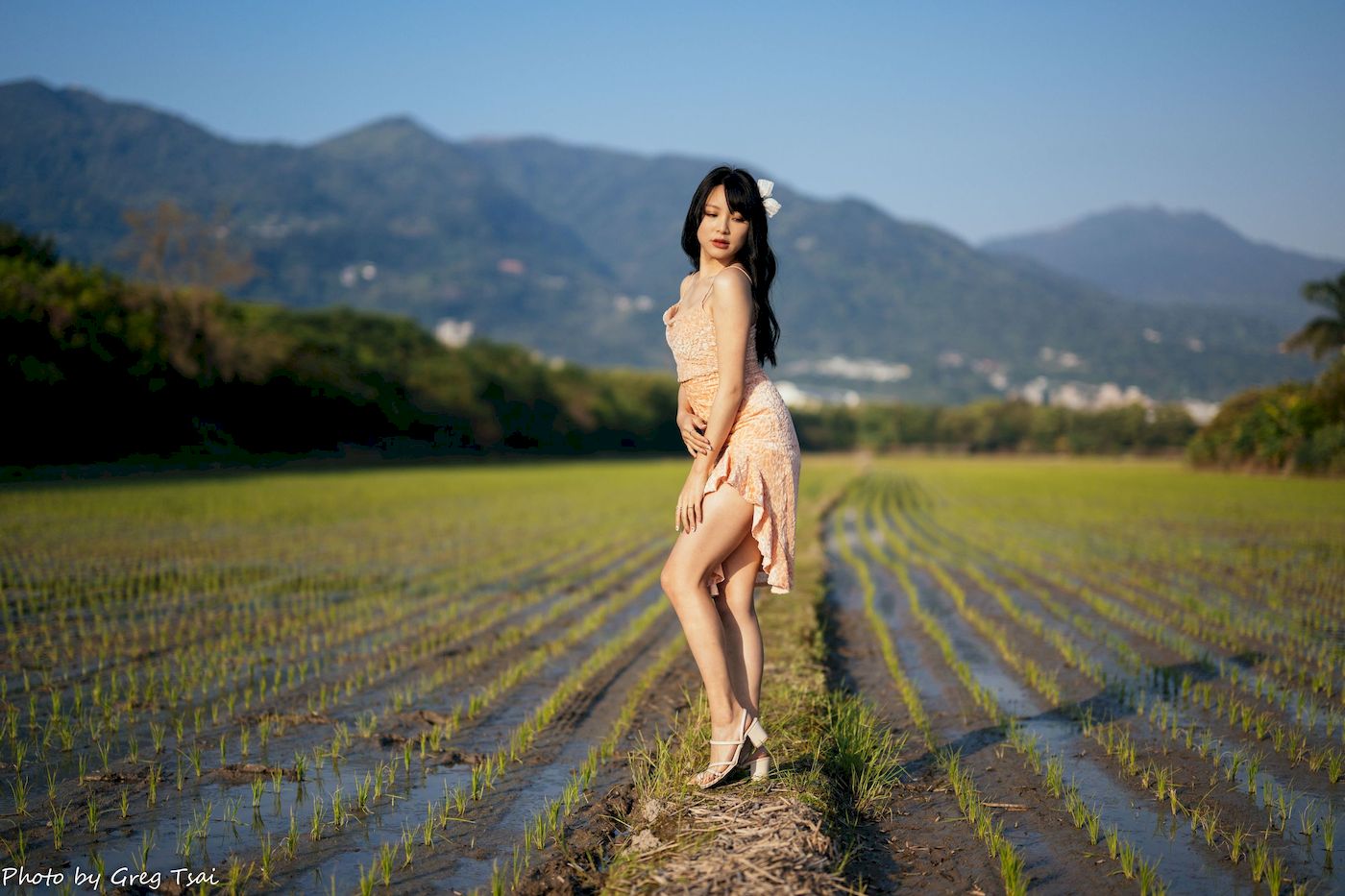 Ashley暖色连衣裙阳光系列写真