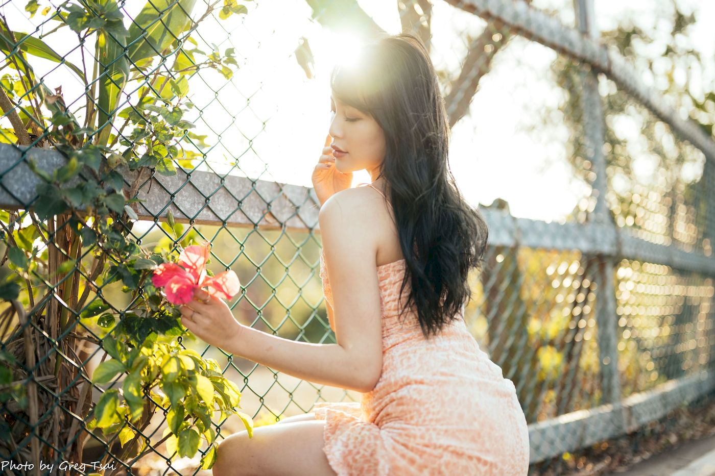 Ashley暖色连衣裙阳光系列写真