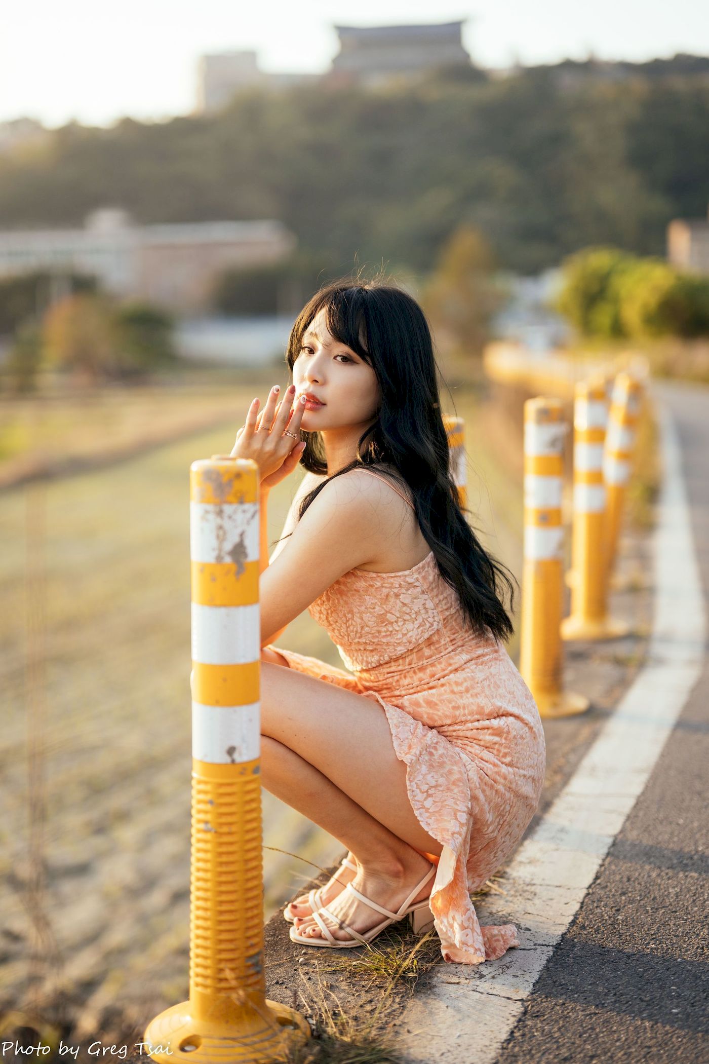 Ashley暖色连衣裙阳光系列写真