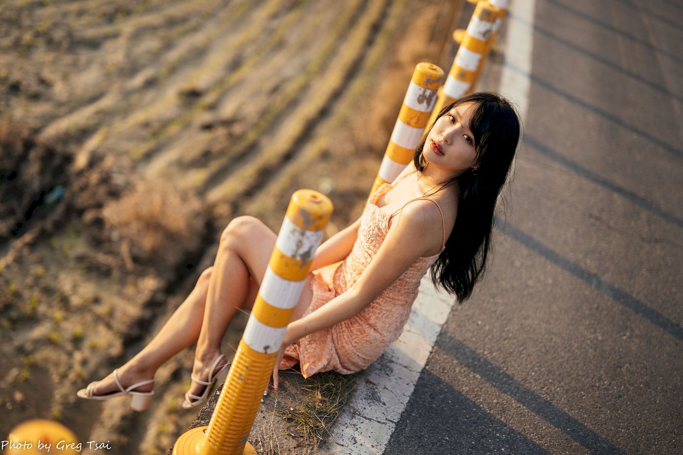 Ashley暖色连衣裙阳光系列写真